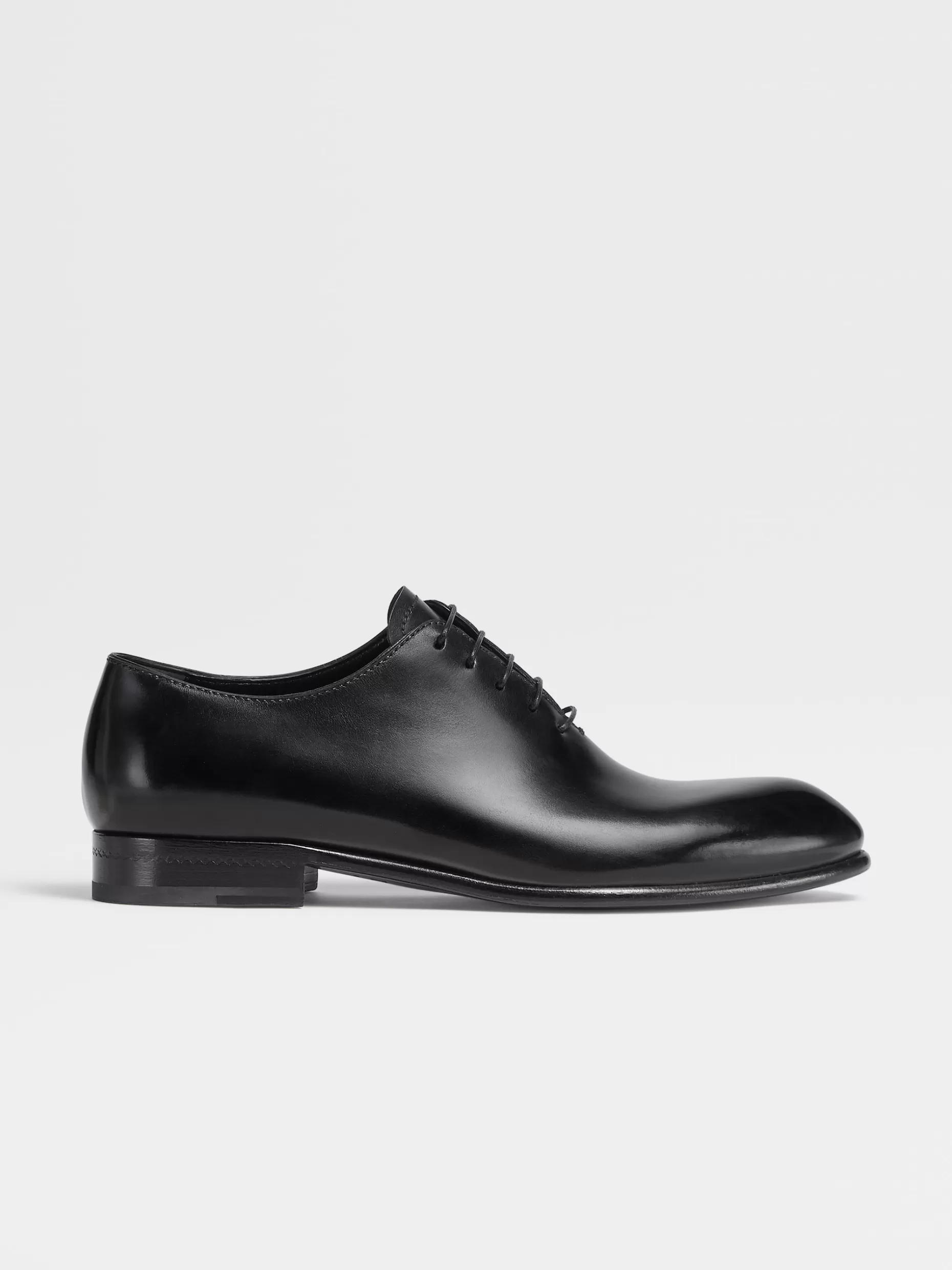 Men ZEGNA Hand-Buffed Leather Vienna Evening Wholecut Oxford