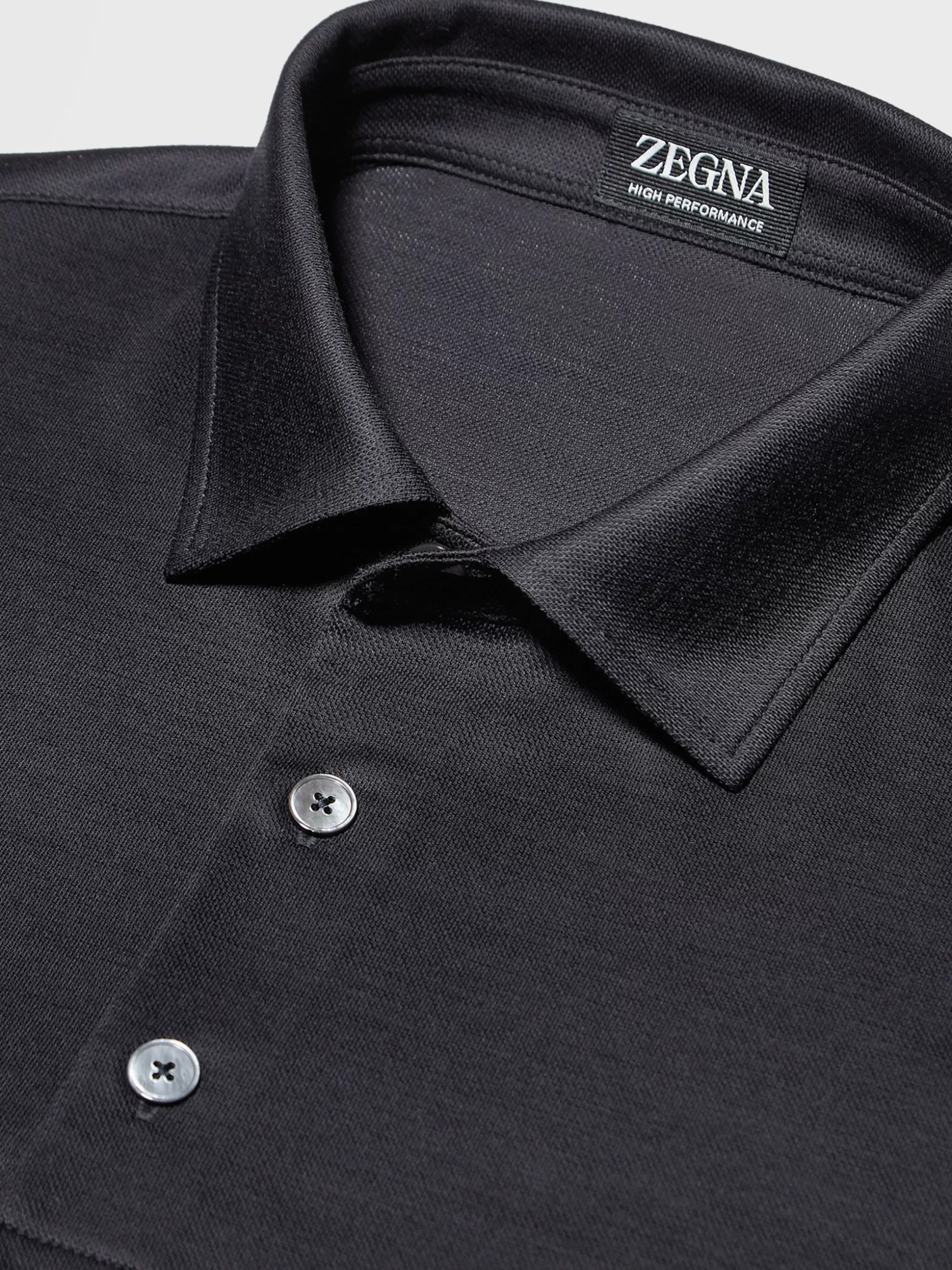 Men ZEGNA High Performance™ Long-Sleeve Polo