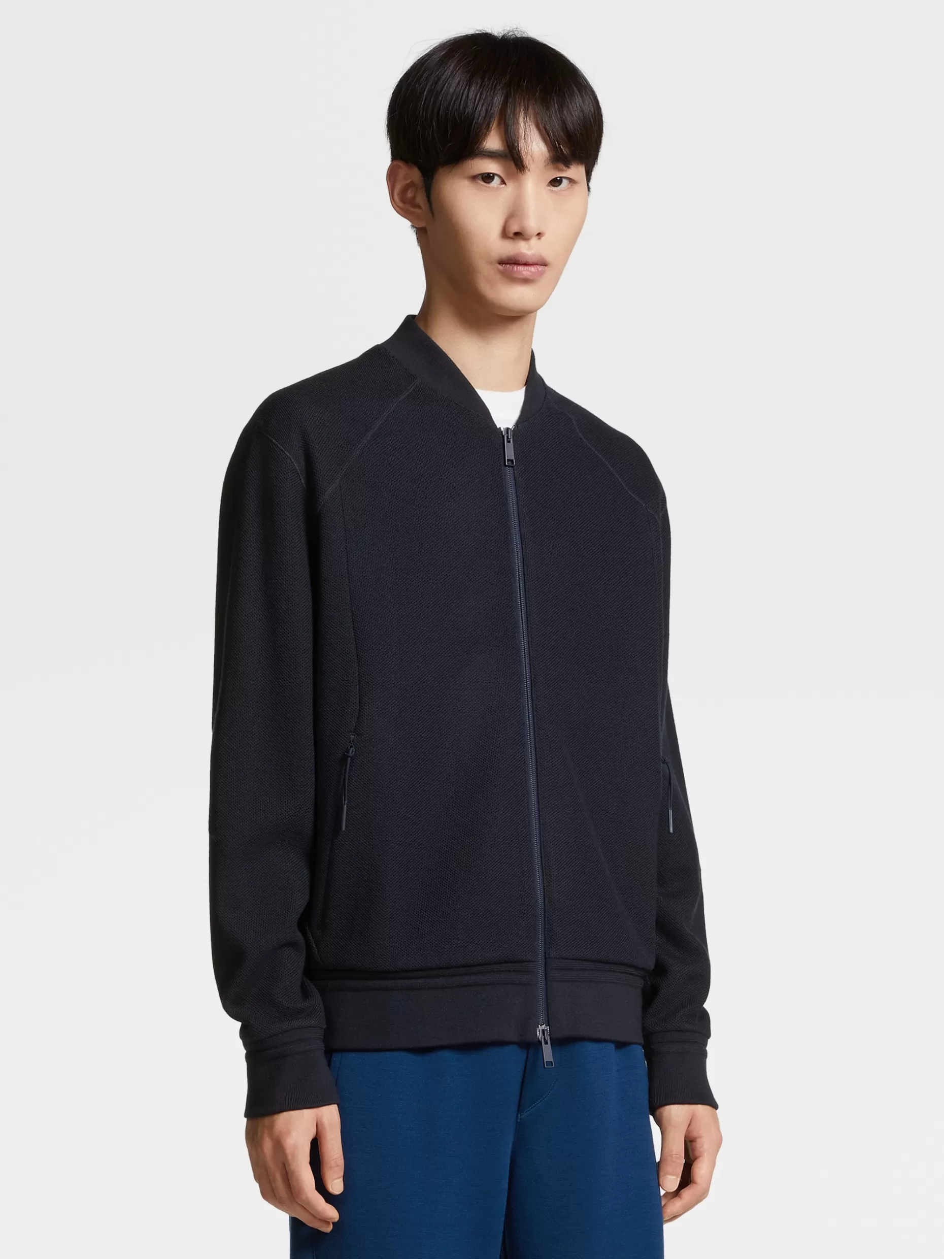 Men ZEGNA High Performance™ Wool And Cotton Bomber