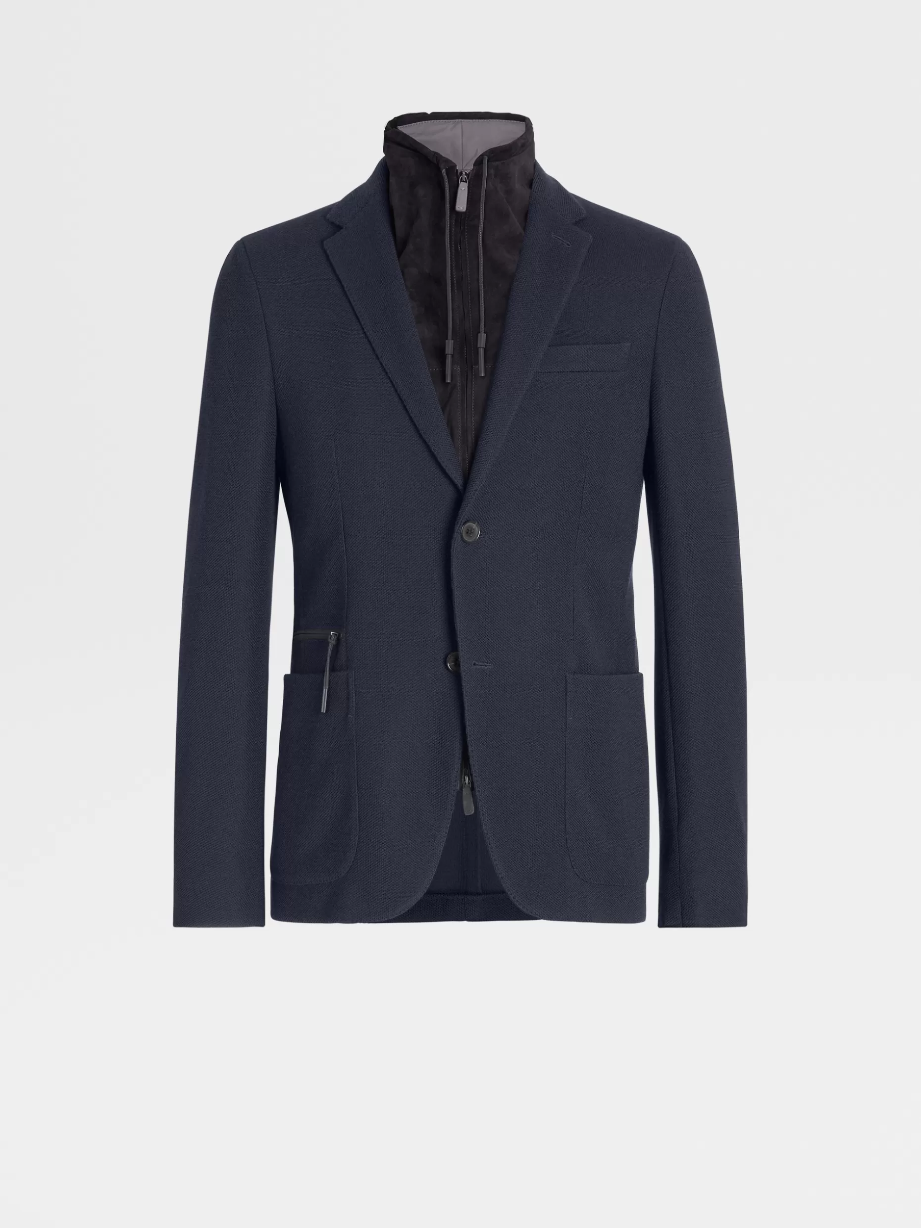 Men ZEGNA High Performance™ Wool And Cotton Jersey Blazer