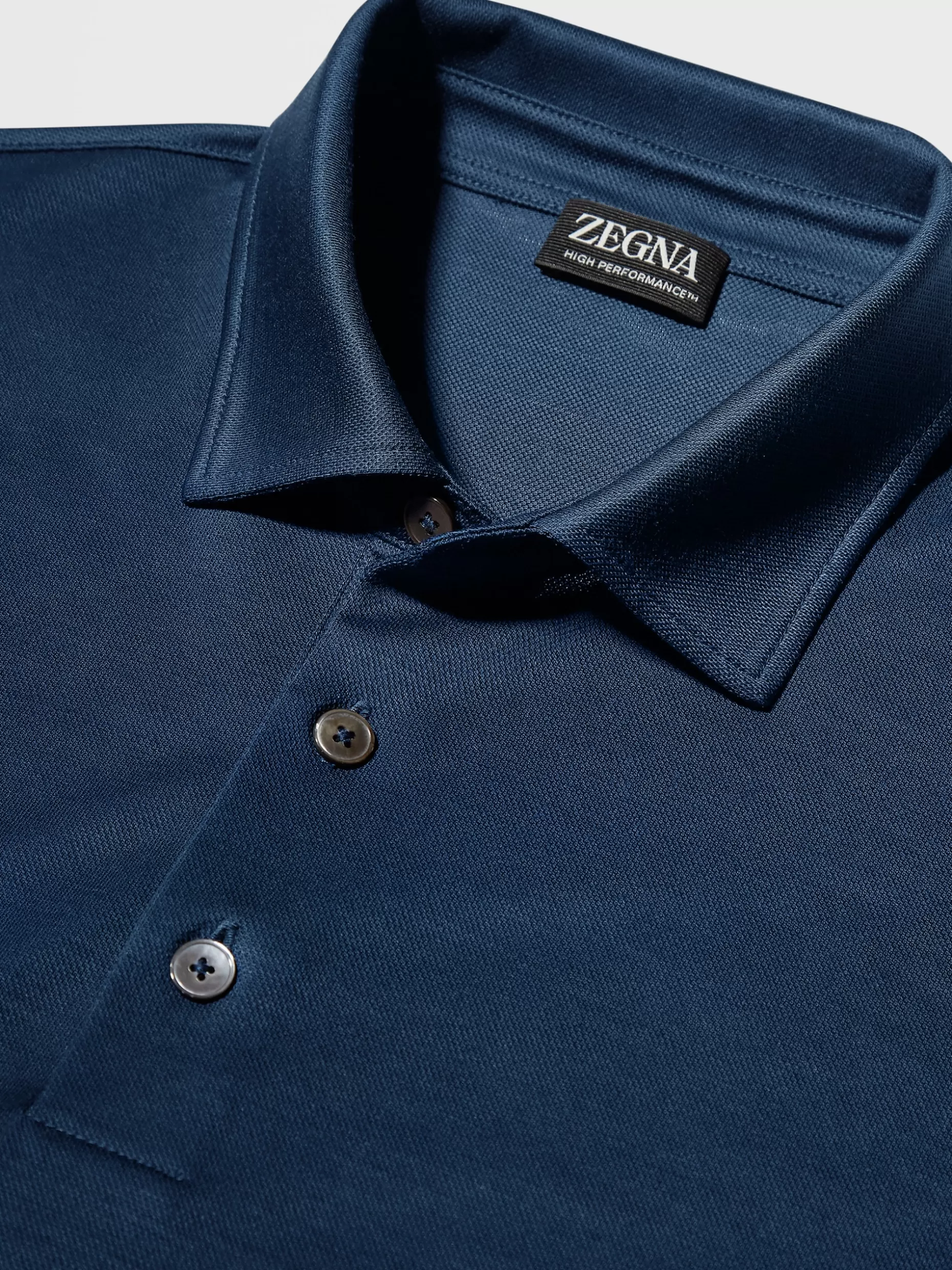 Men ZEGNA High Performance™ Wool Short-Sleeve Polo