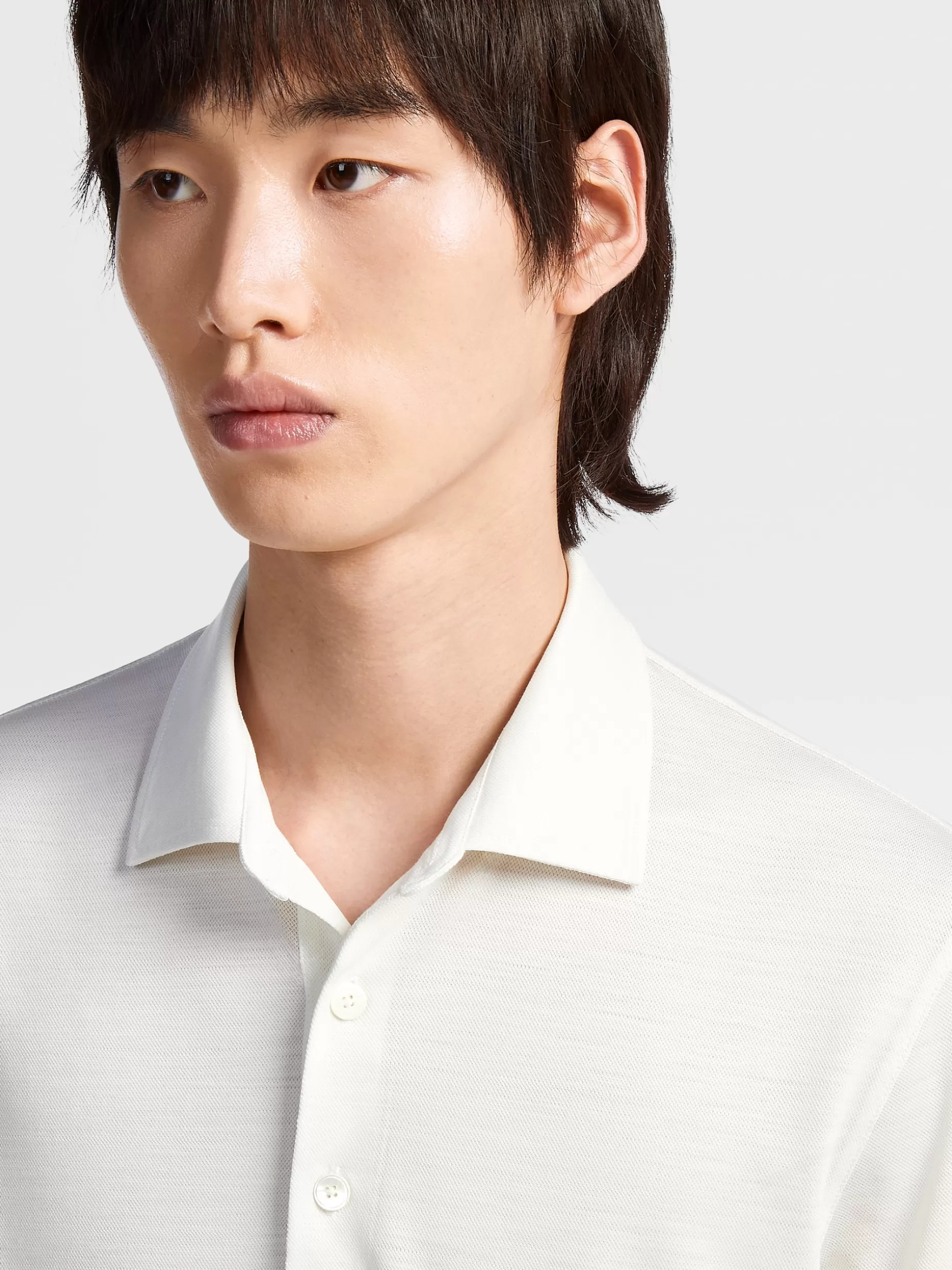 Men ZEGNA High Performance™ Wool Short-Sleeve Polo