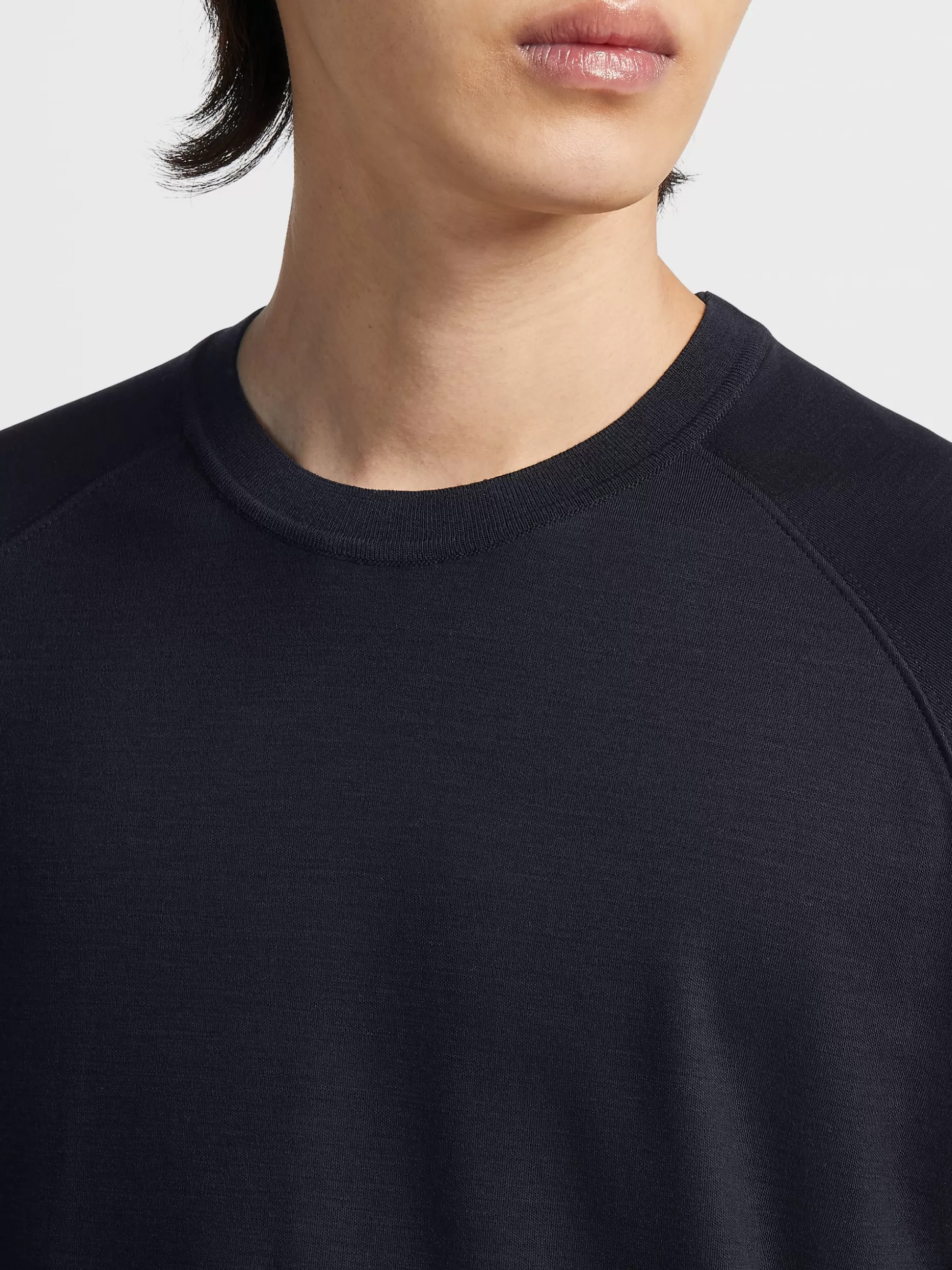 Men ZEGNA High Performance™ Wool Short-Sleeve T-Shirt