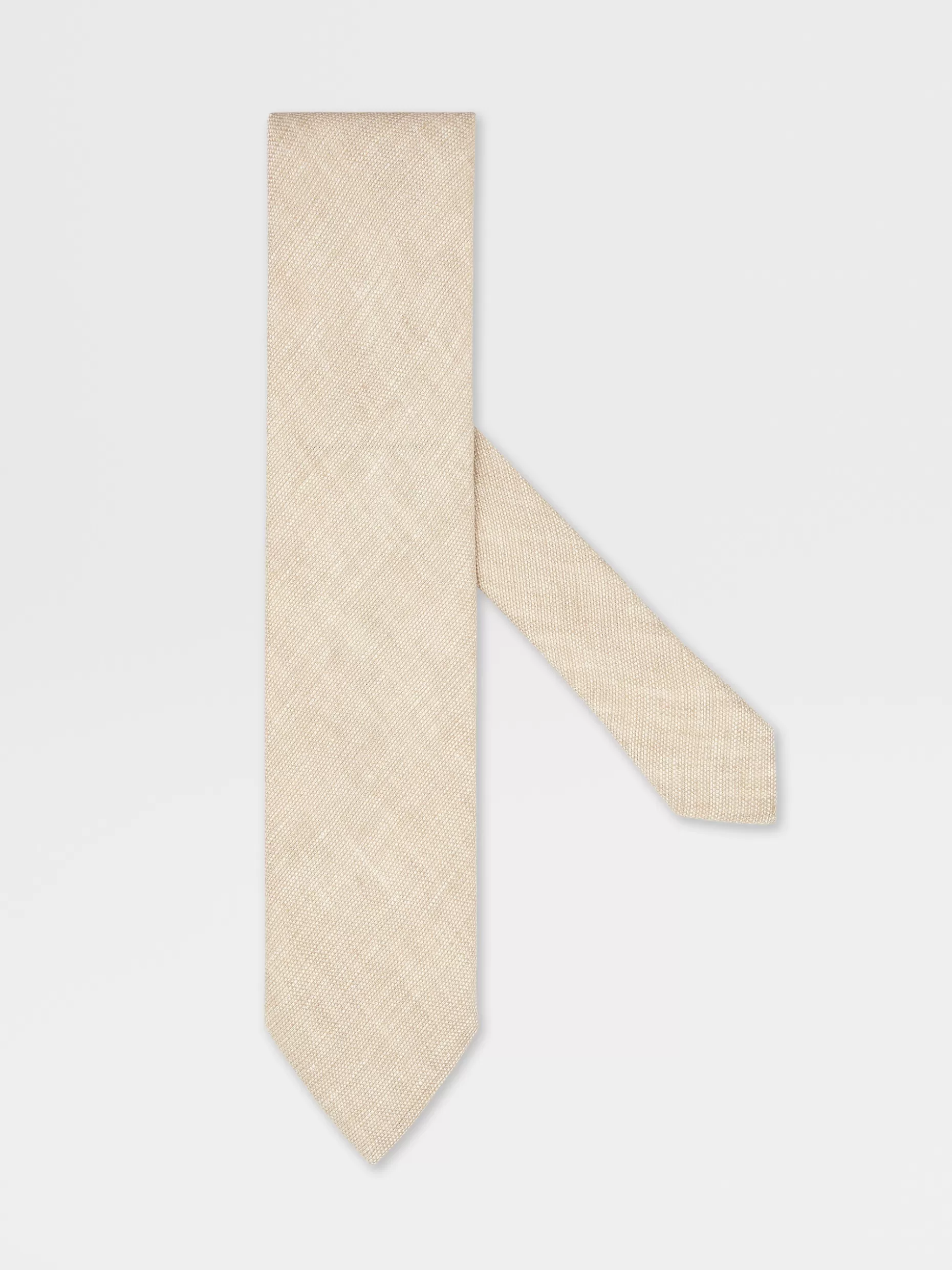 Men ZEGNA Jacquard Linen Tie