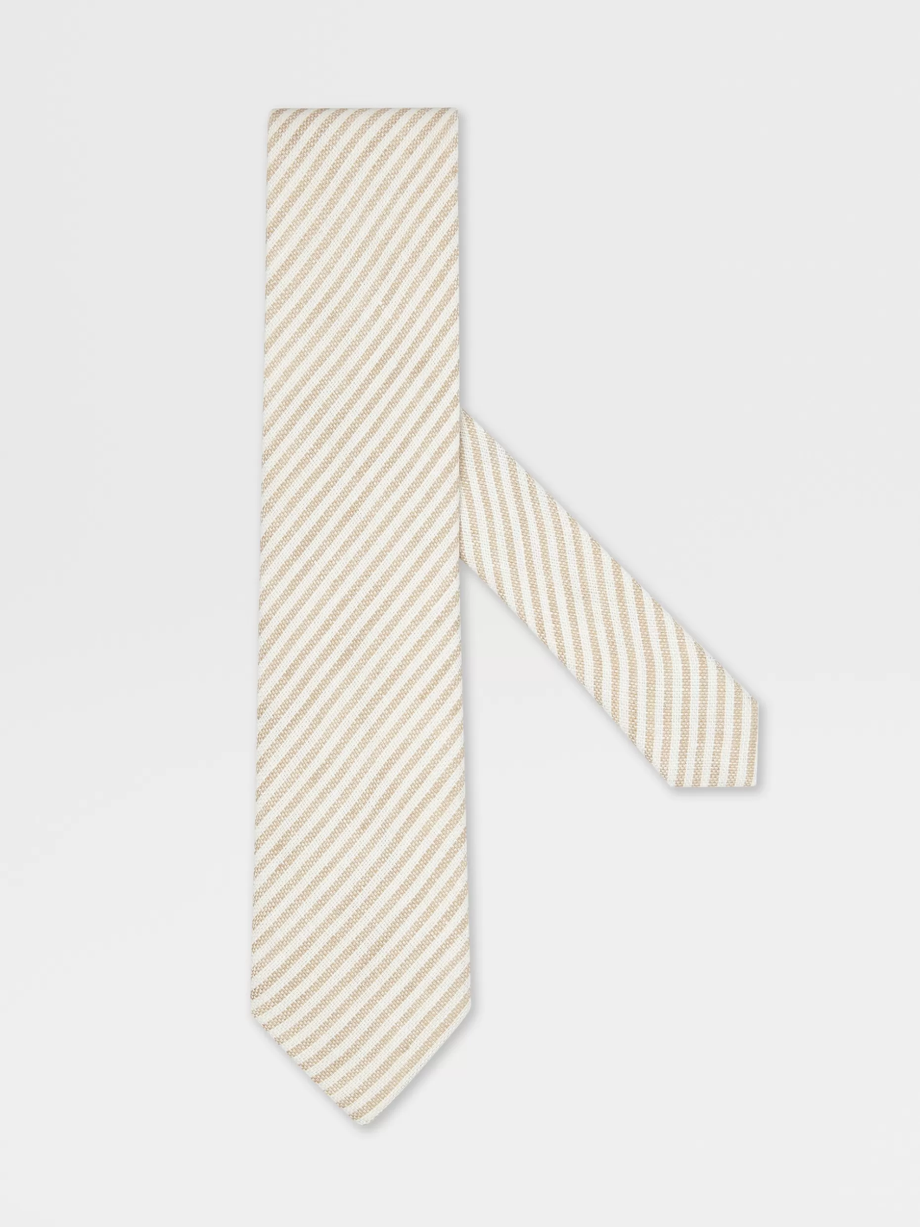 Men ZEGNA Jacquard Linen Tie