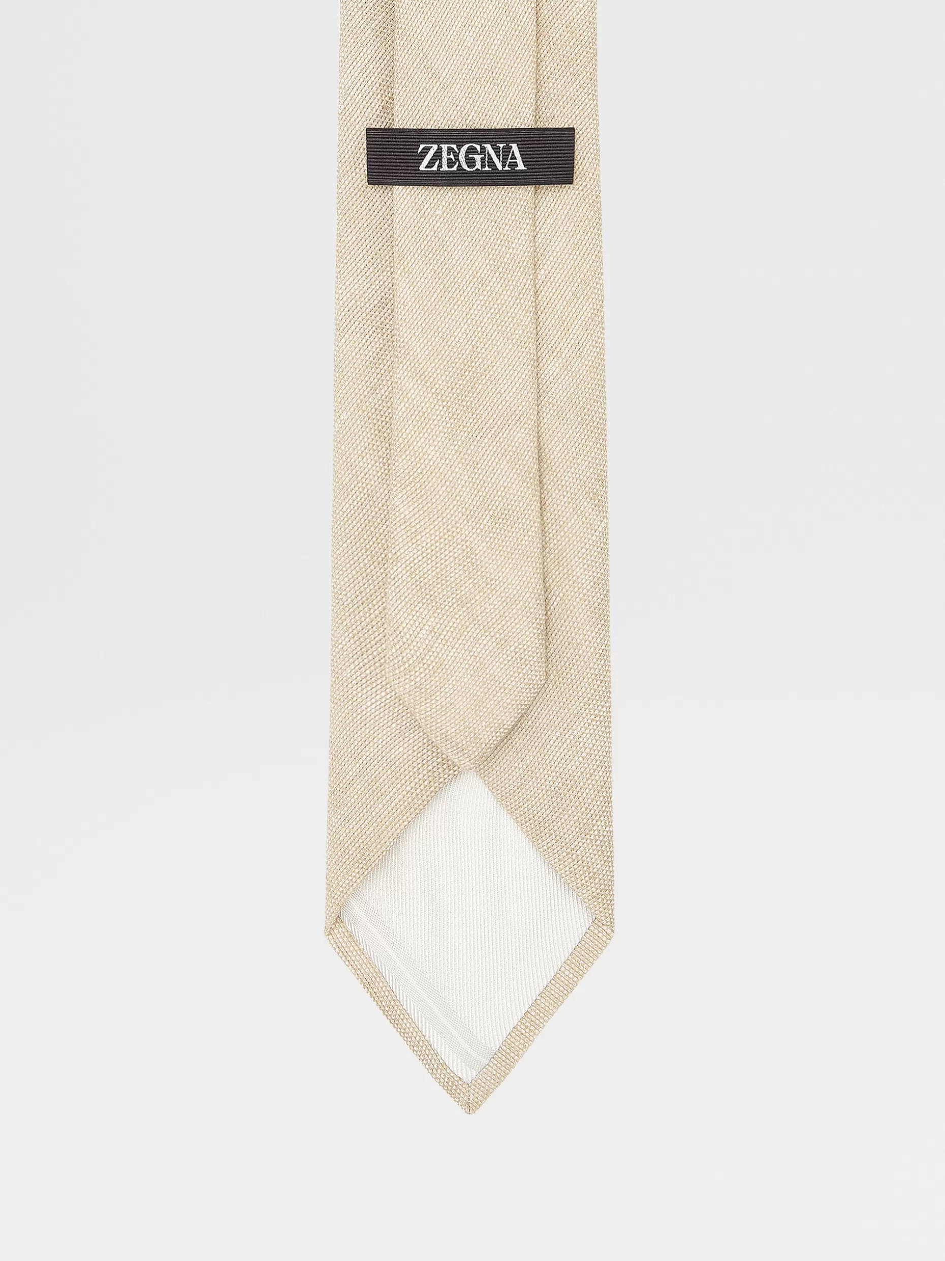 Men ZEGNA Jacquard Linen Tie