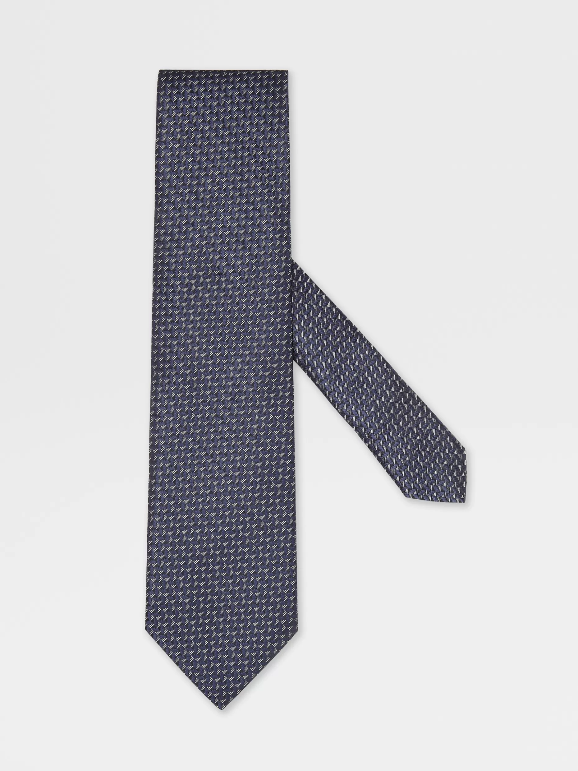 Men ZEGNA Jacquard Silk Tie