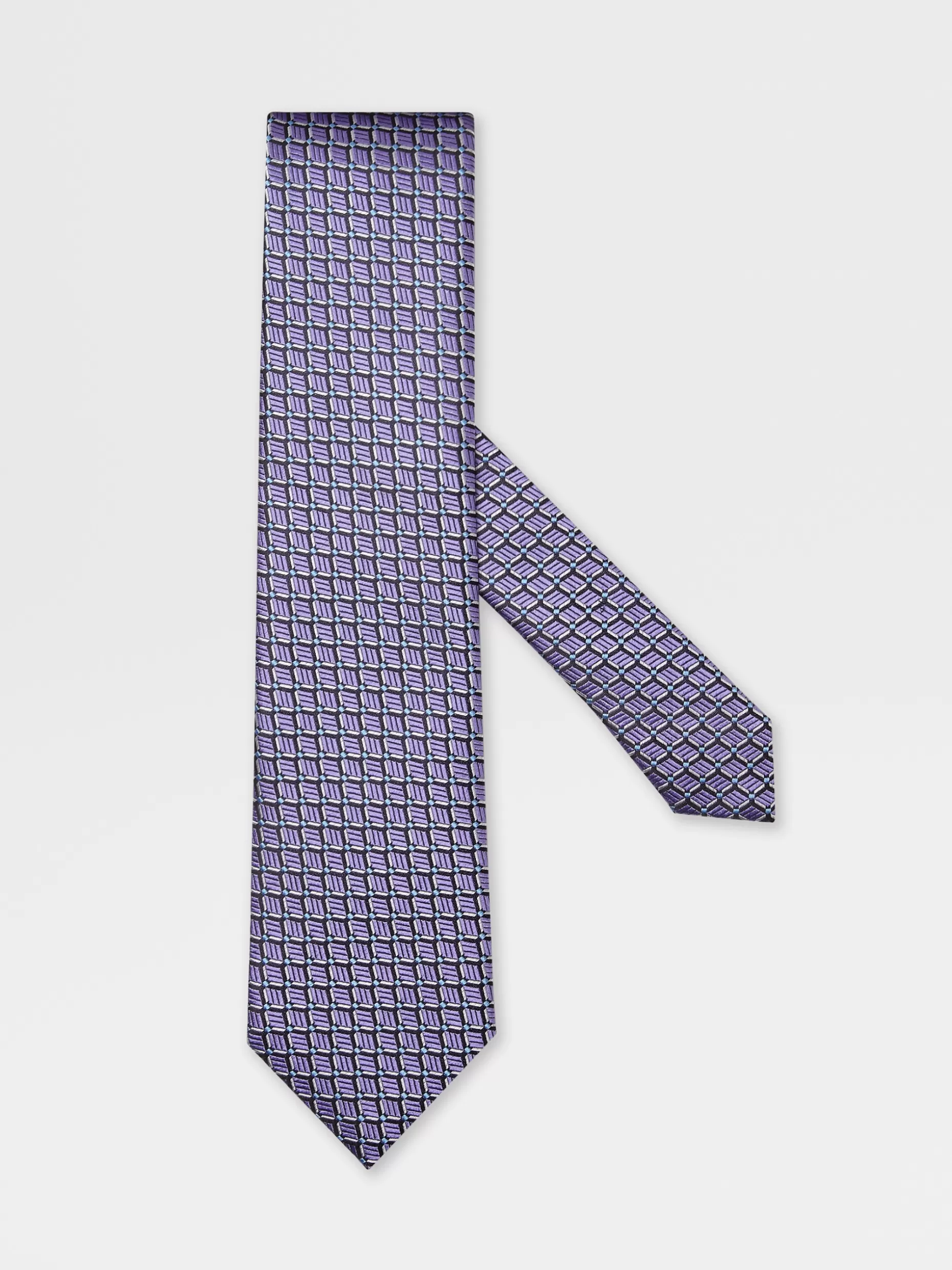 Men ZEGNA Jacquard Silk Tie