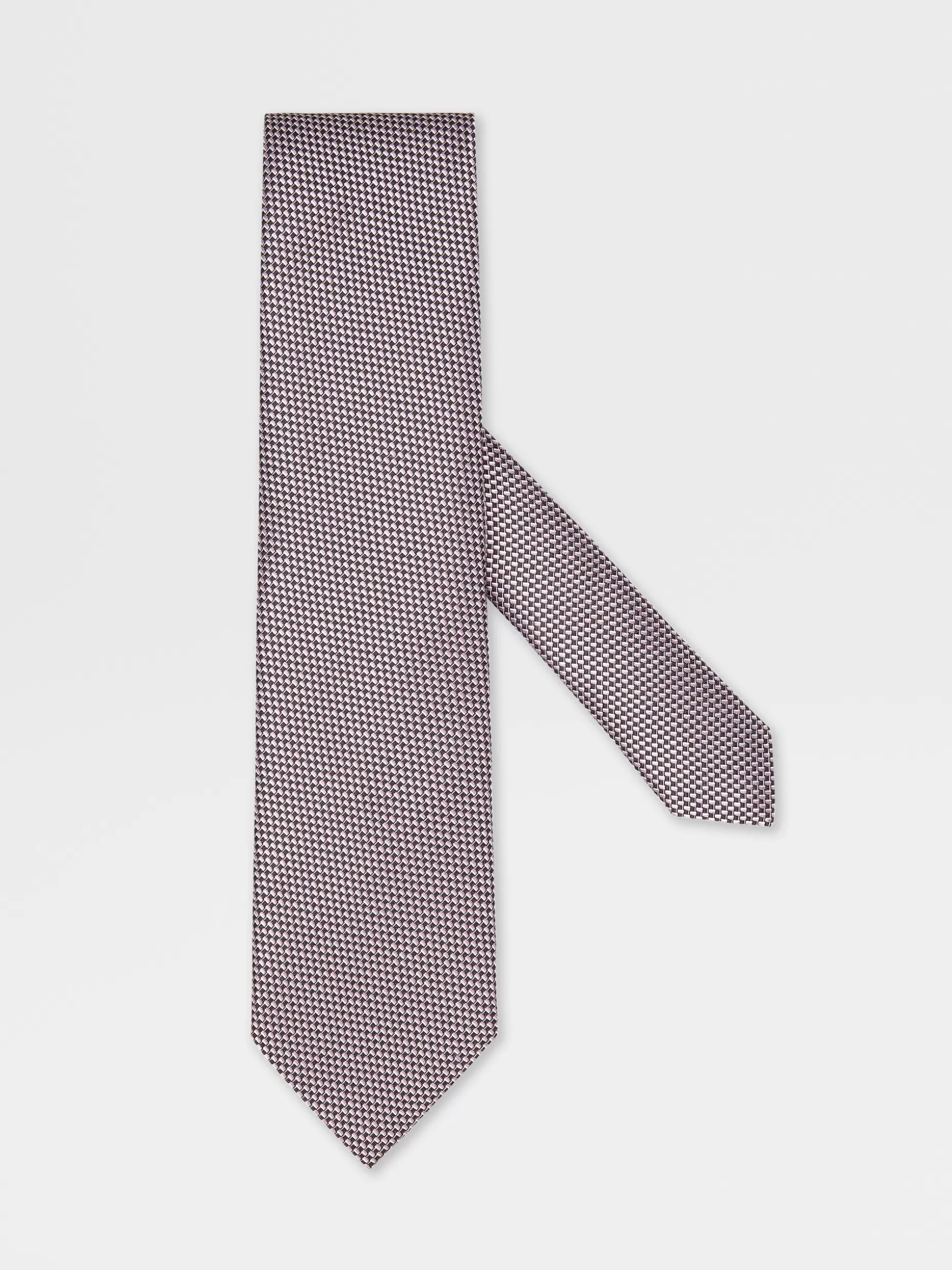 Men ZEGNA Jacquard Silk Tie