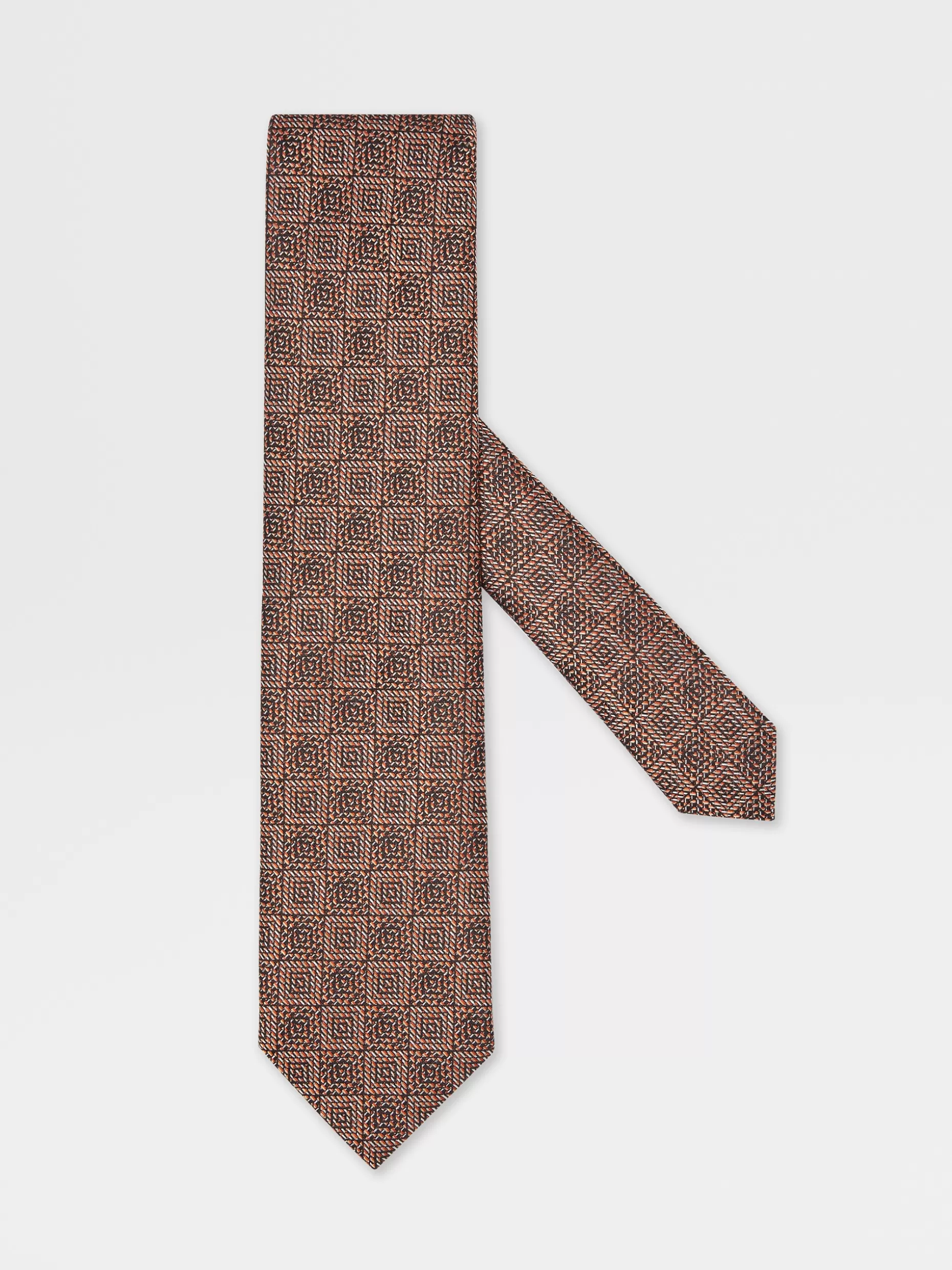 Men ZEGNA Jacquard Silk Tie