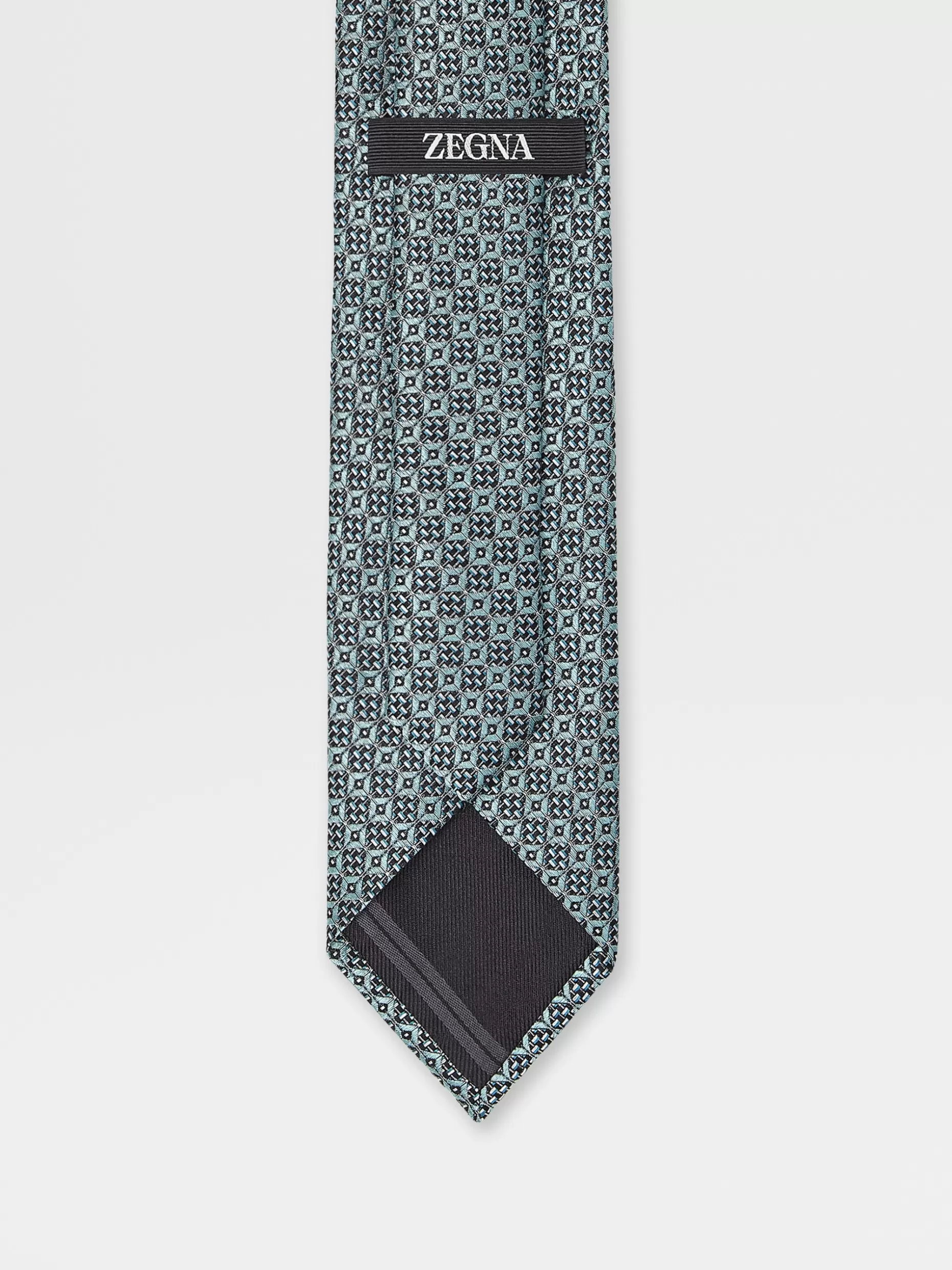 Men ZEGNA Jacquard Silk Tie