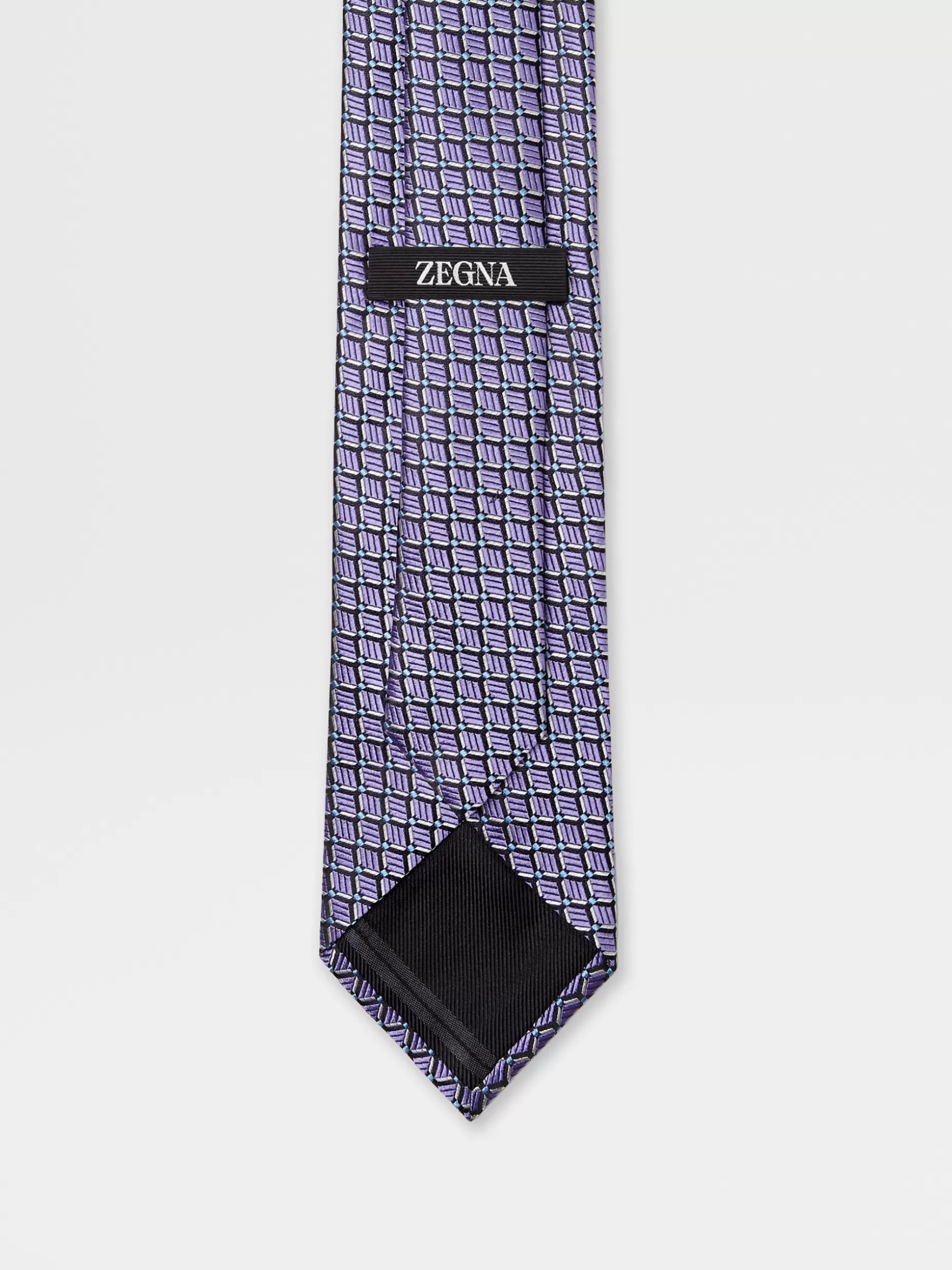 Men ZEGNA Jacquard Silk Tie