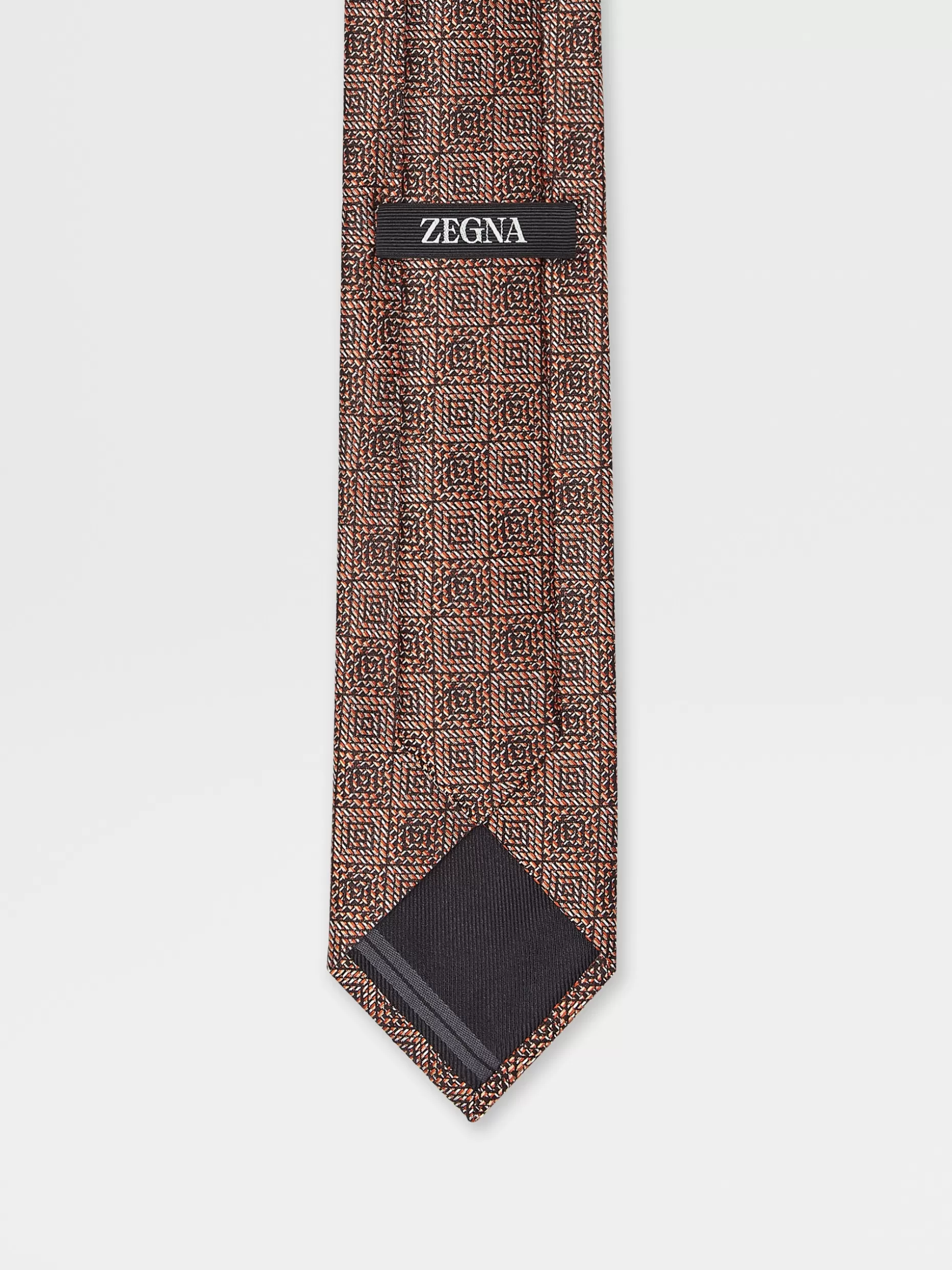 Men ZEGNA Jacquard Silk Tie