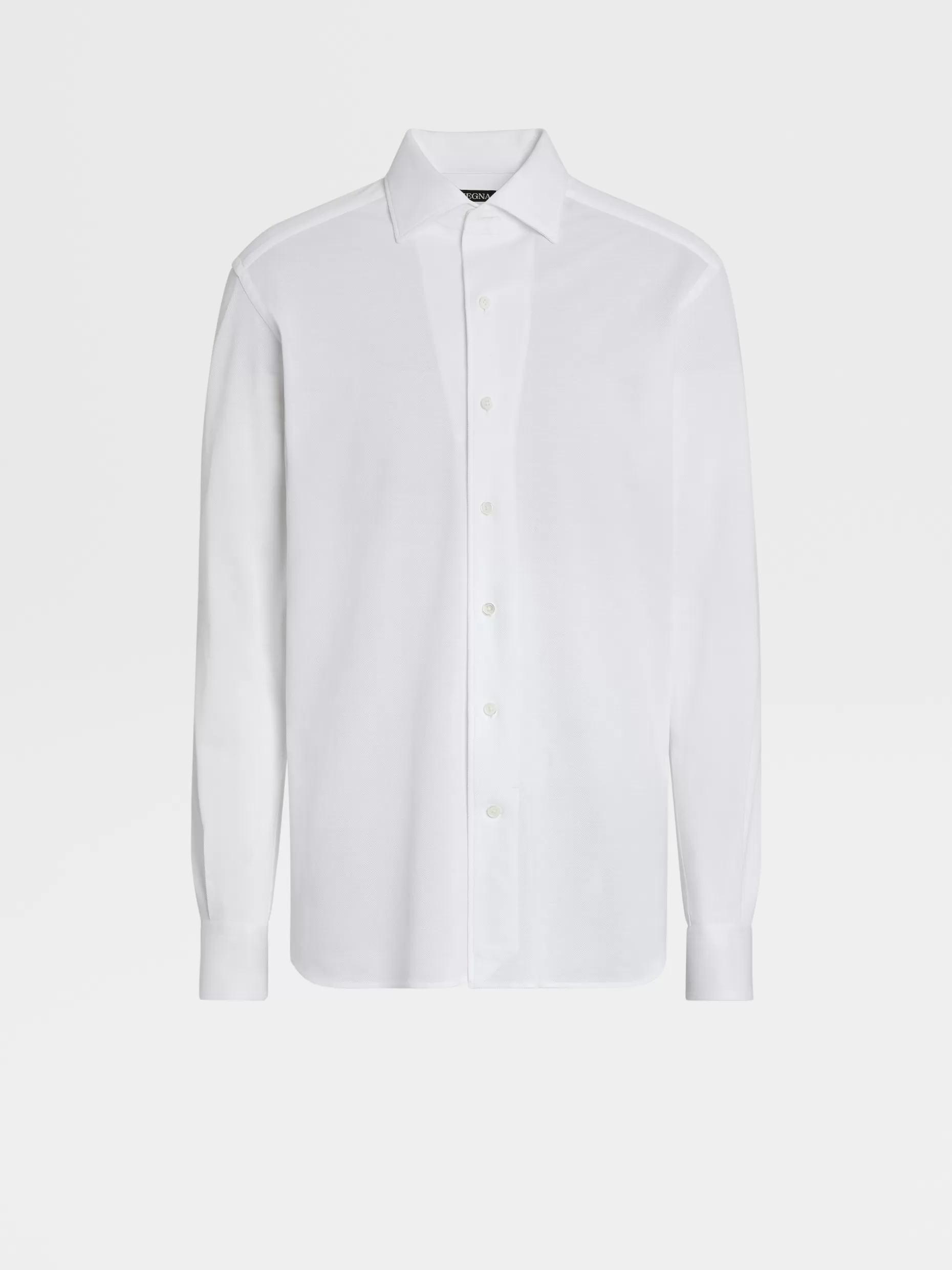 Men ZEGNA Jersey Cotton Long-Sleeve Shirt