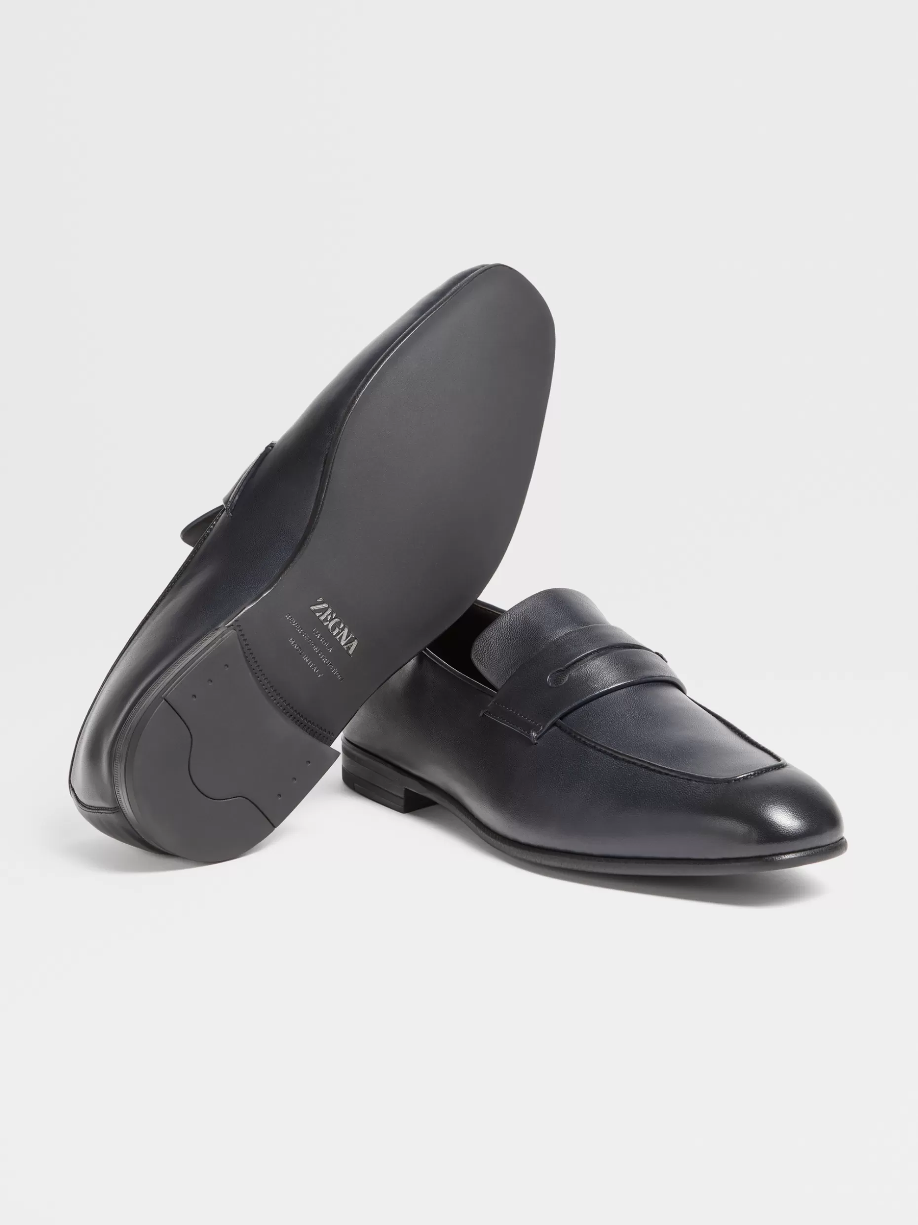 Men ZEGNA Leather L'Asola Loafers