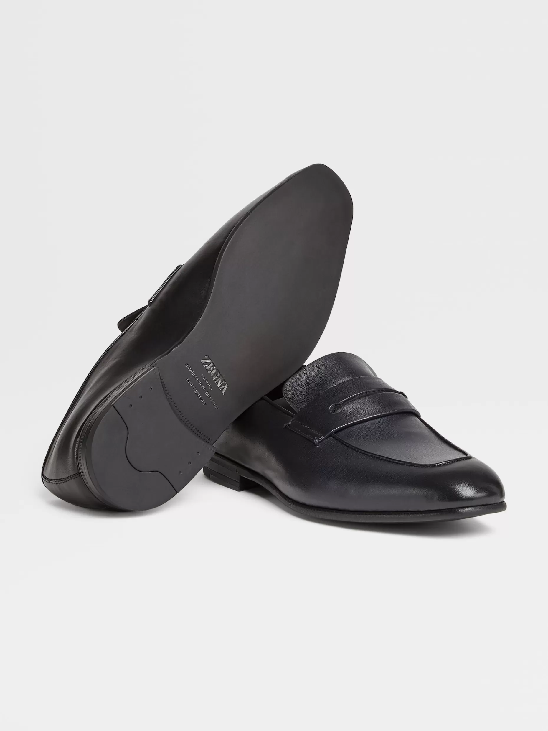 Men ZEGNA Leather L'Asola Loafers