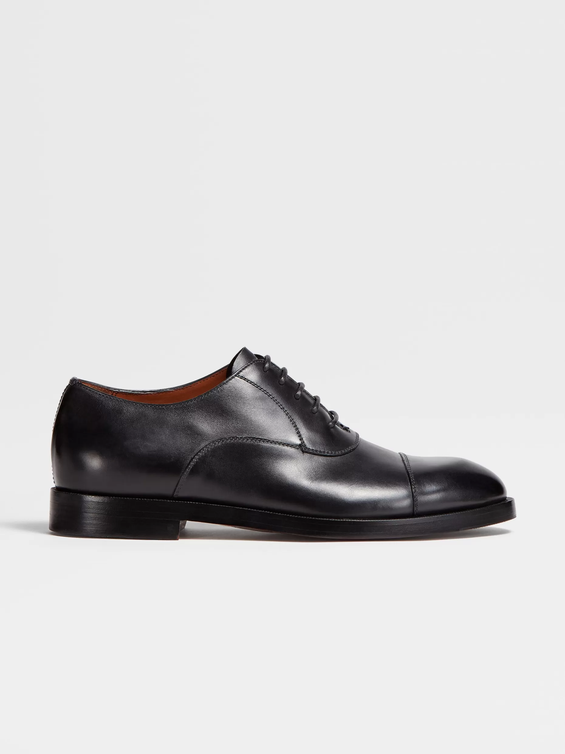 Men ZEGNA Leather Torino Oxford Shoes