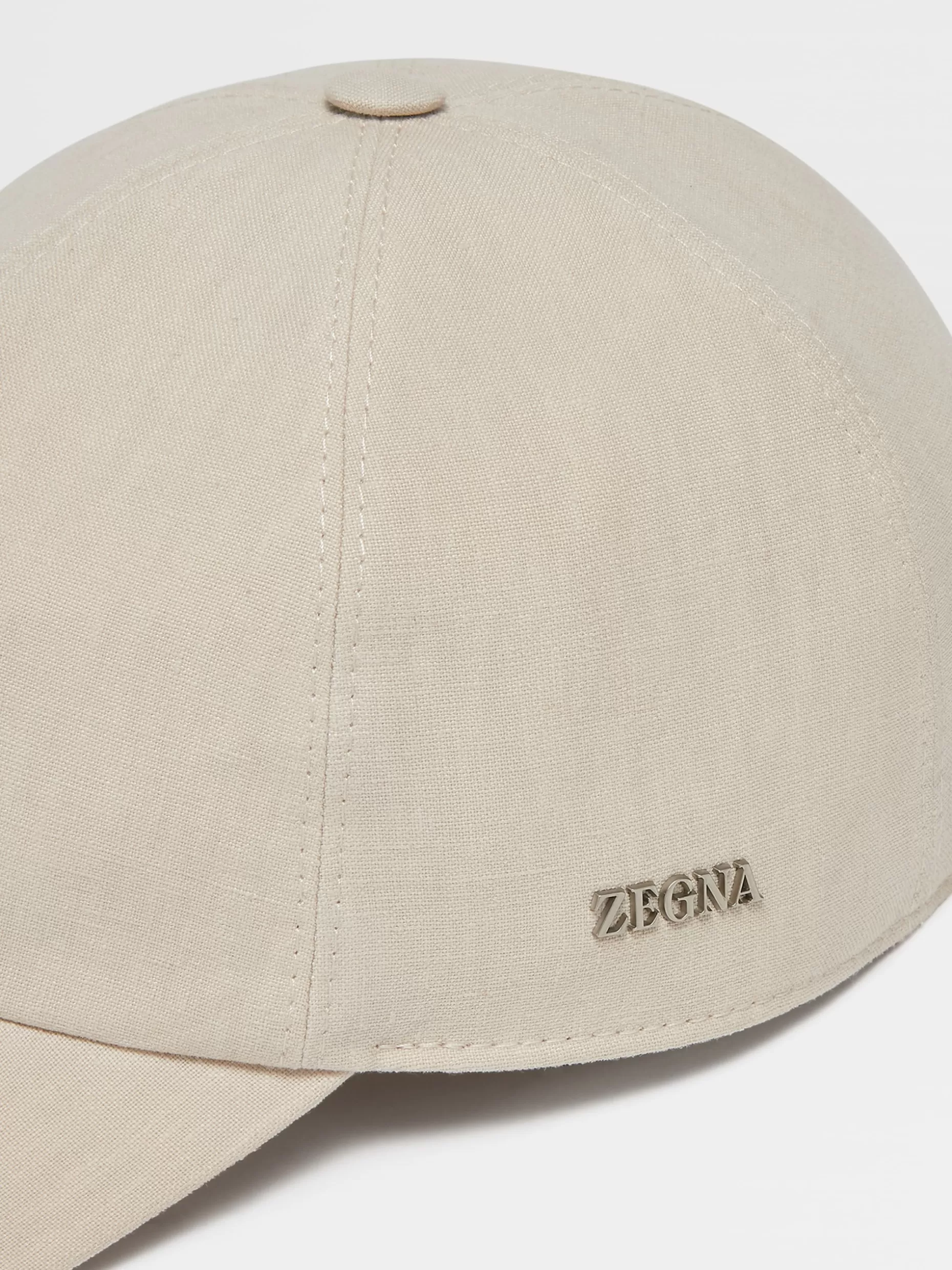 Men ZEGNA Linen Baseball Cap