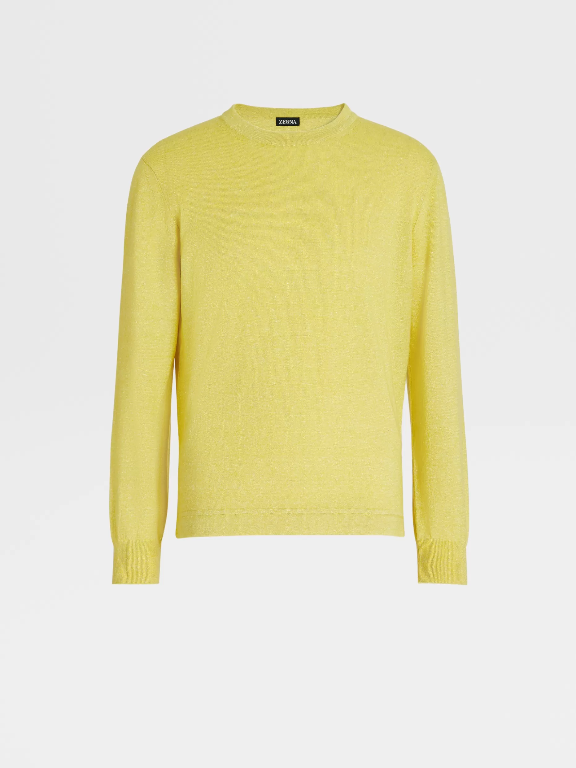 Men ZEGNA Melange Oasi Cashmere Knit Crewneck