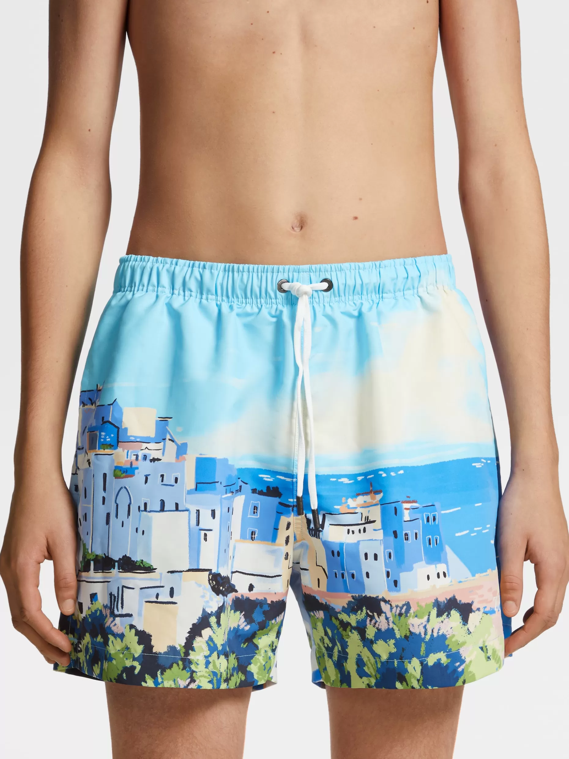 Men ZEGNA Ostuni Watercolor Swim Boxers