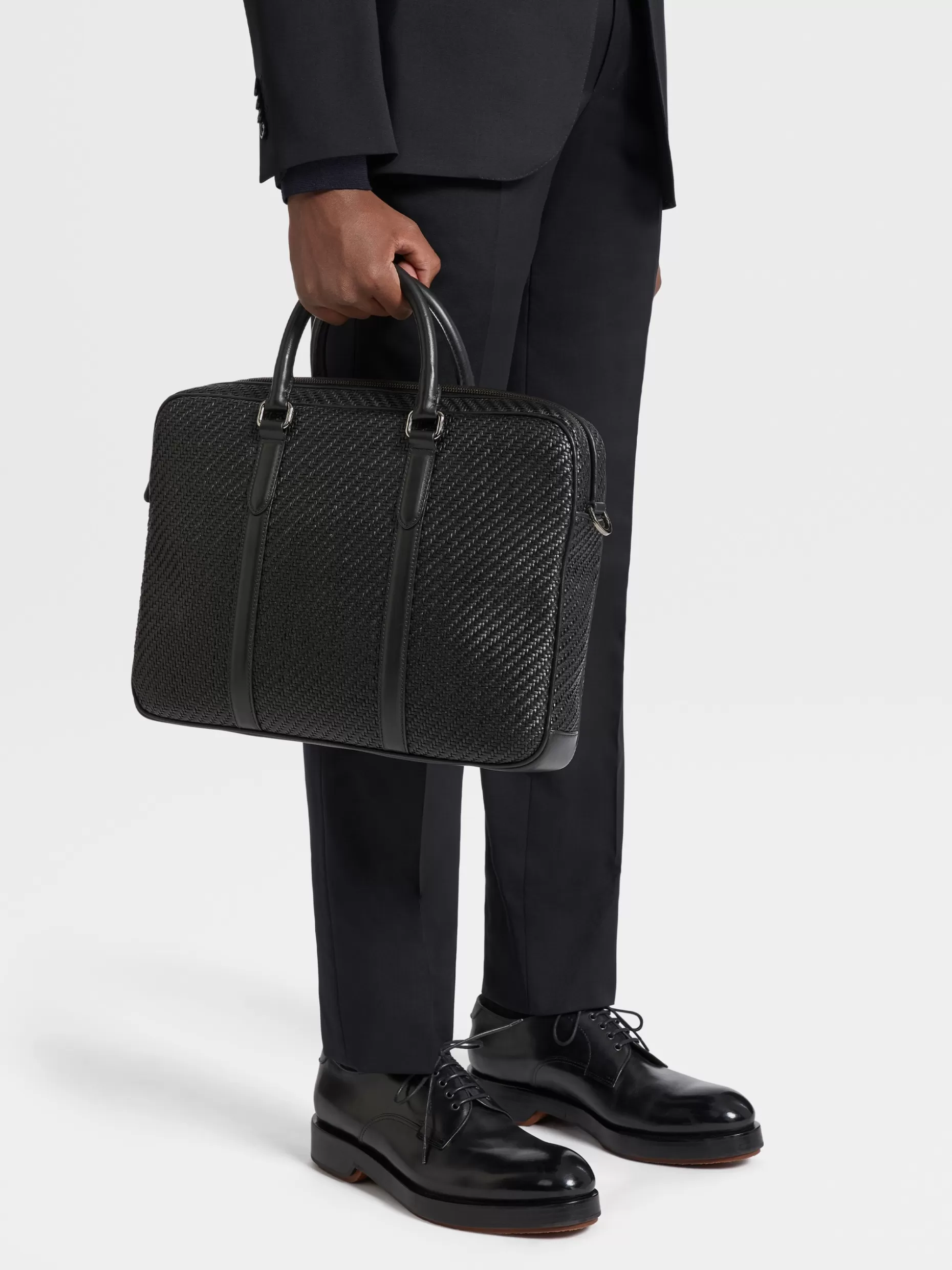 Men ZEGNA Pelletessuta™ Business Bag