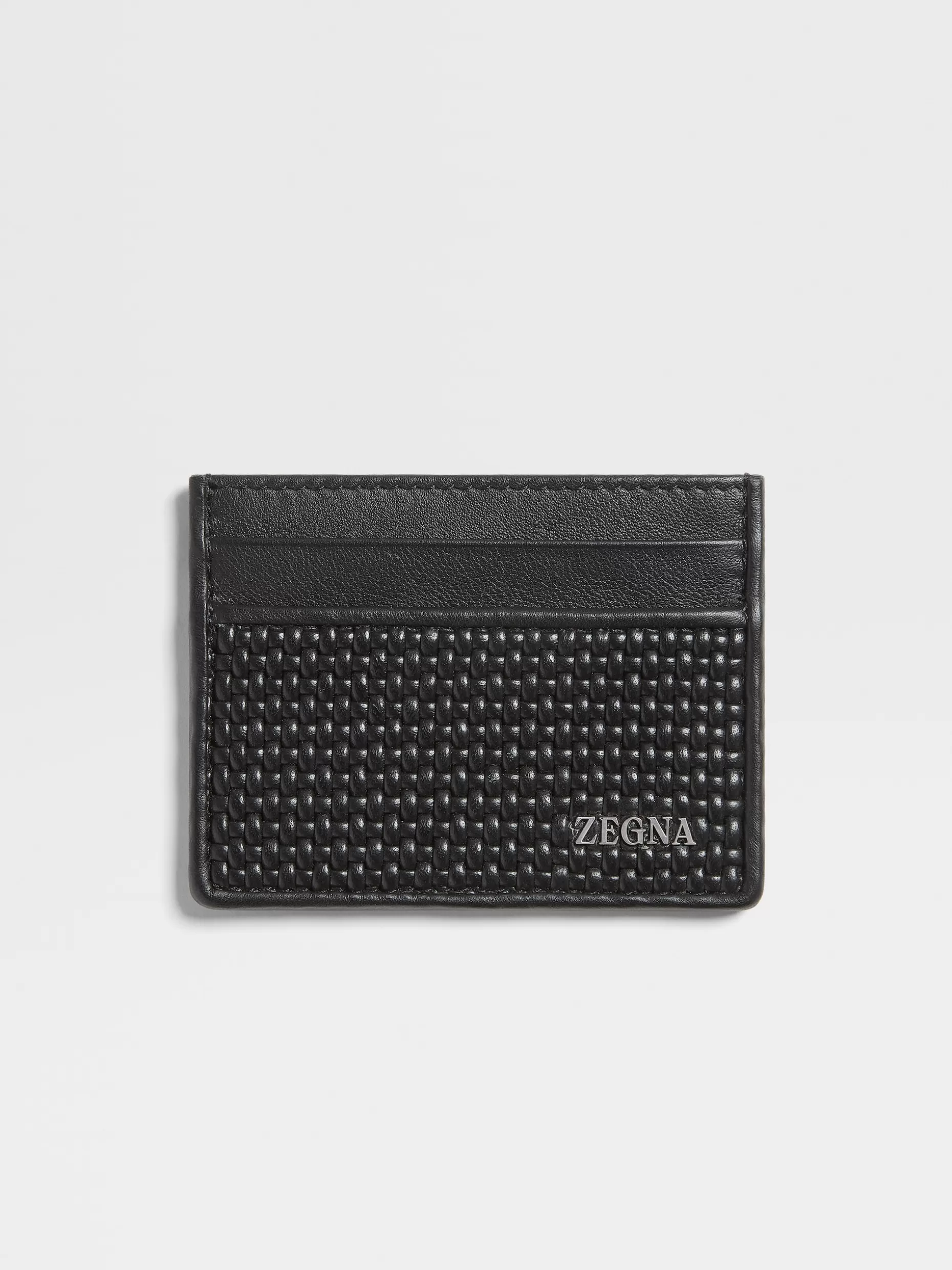 Men ZEGNA Pelletessuta™ Simple Card Case