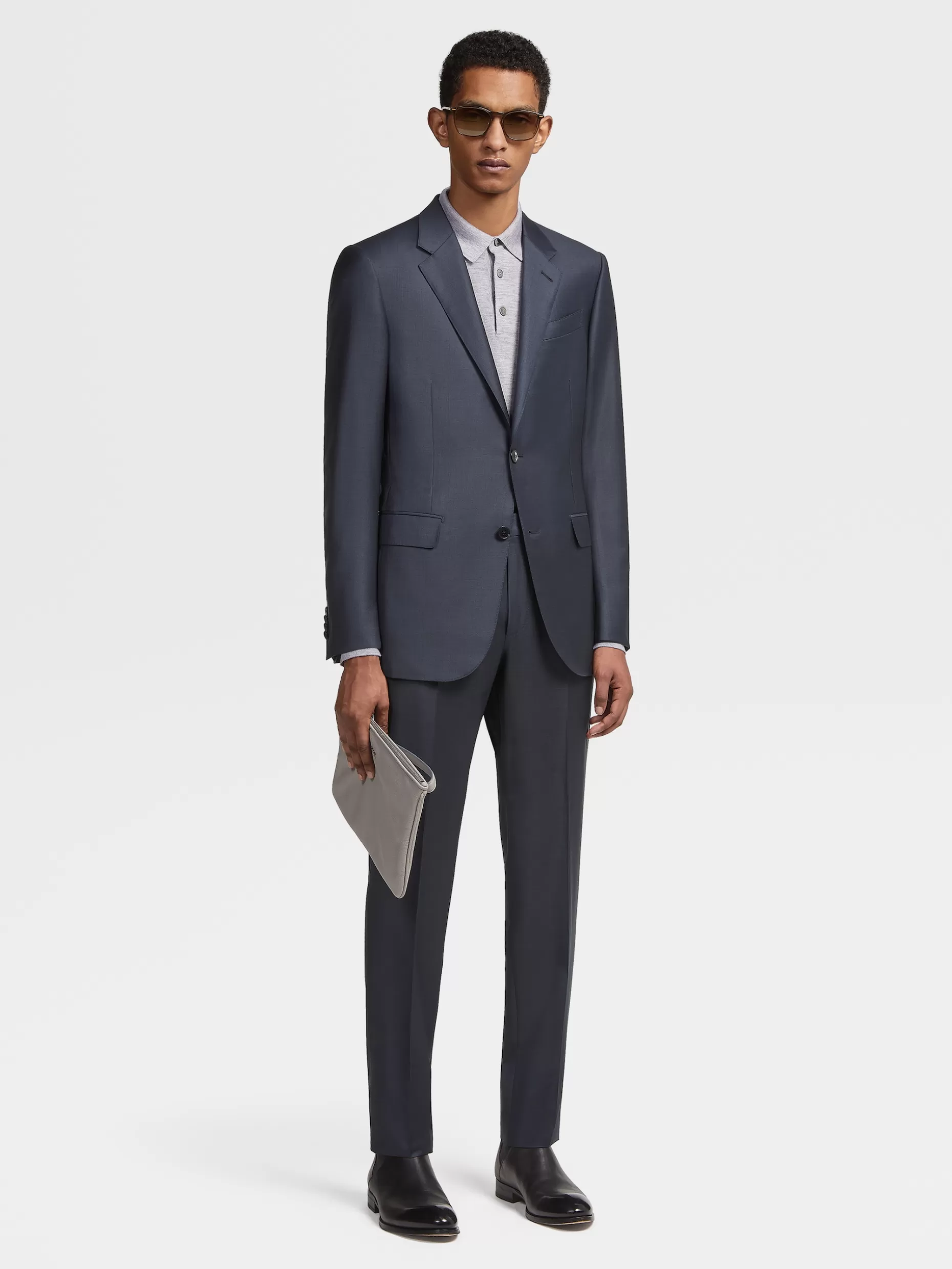 Men ZEGNA Pinpoint Trofeo™ Wool Suit