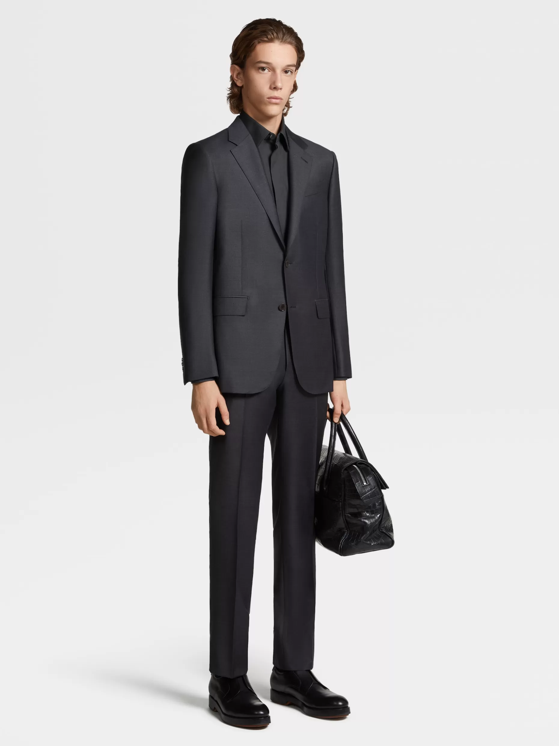 Men ZEGNA Pinpoint Trofeo™ Wool Suit