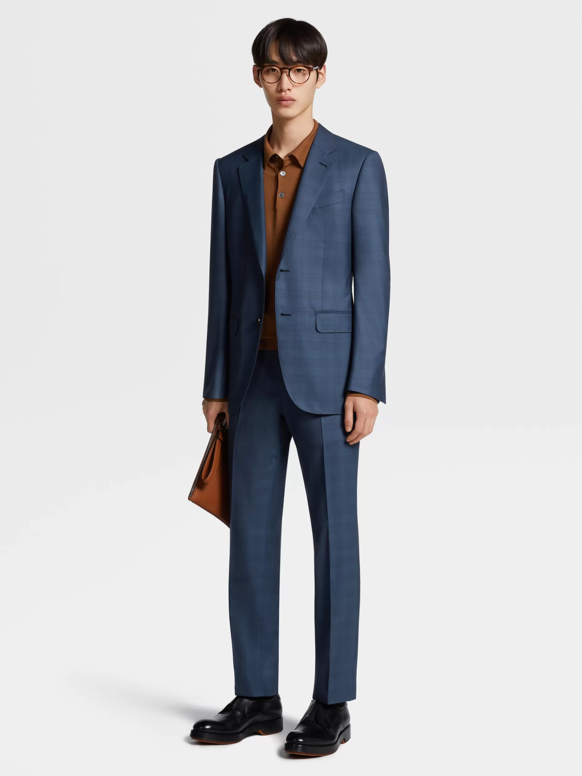 Men ZEGNA Prince Of Wales Centoventimila Wool Suit