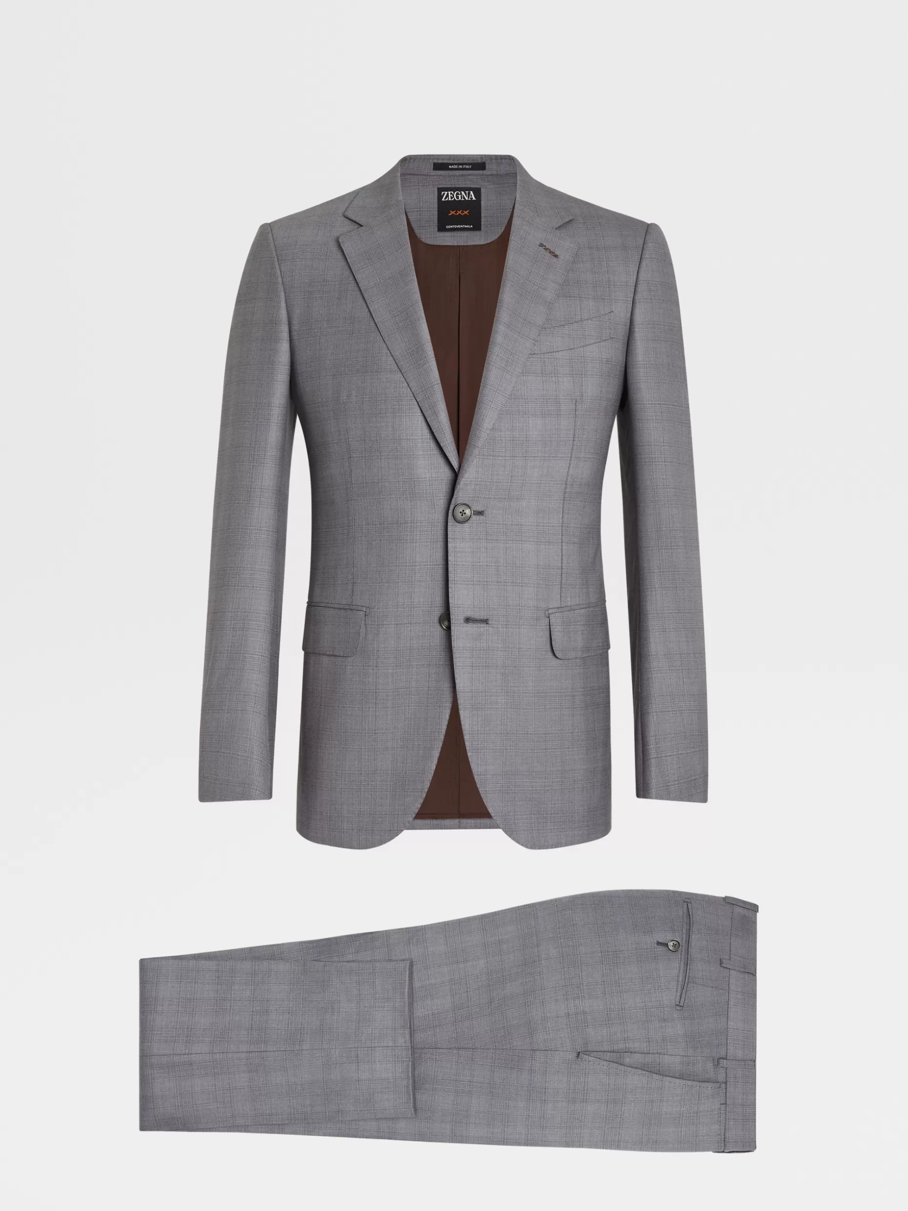 Men ZEGNA Prince Of Wales Centoventimila Wool Suit