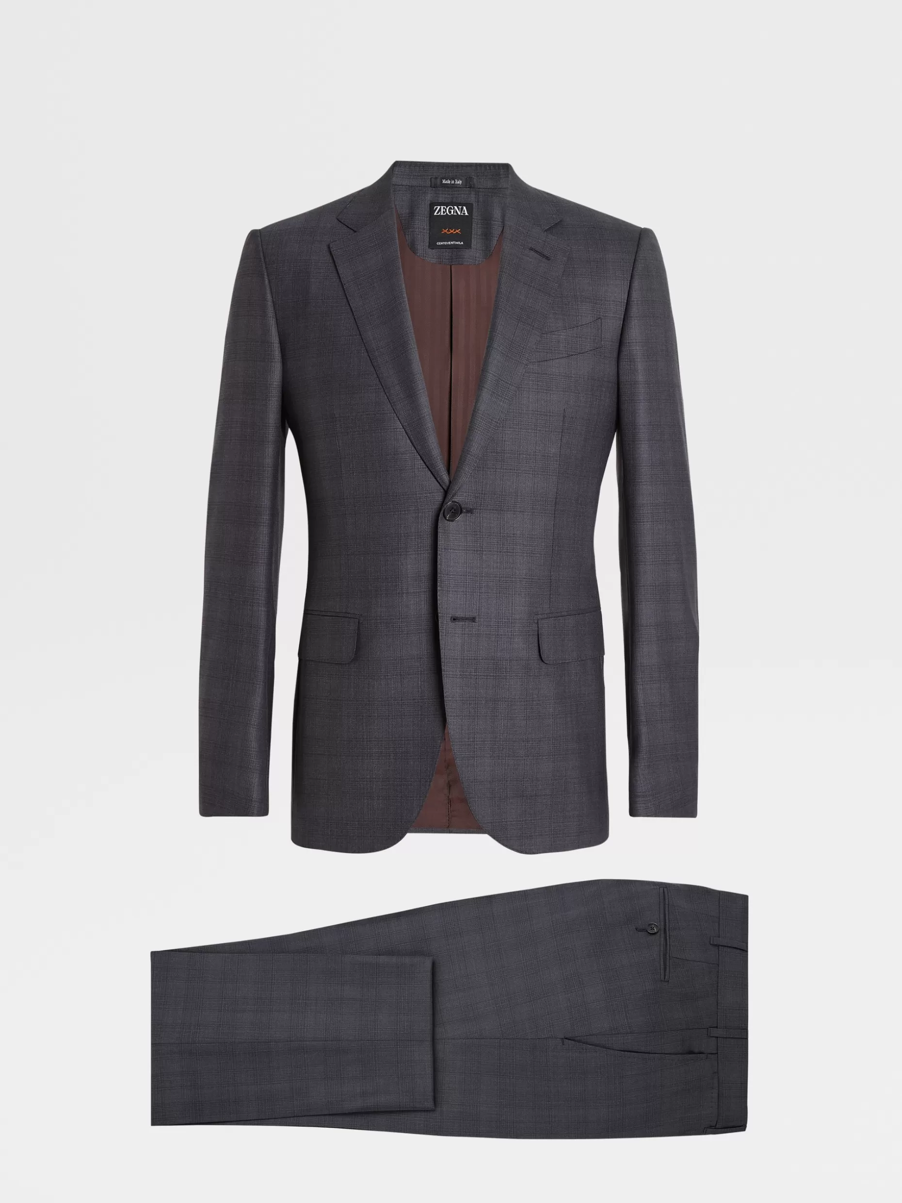 Men ZEGNA Prince Of Wales Centoventimila Wool Suit