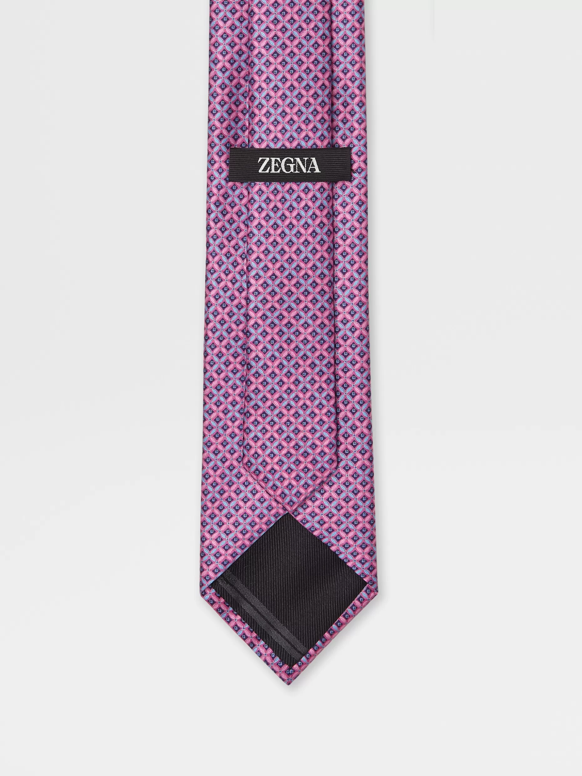 Men ZEGNA Printed Silk Tie