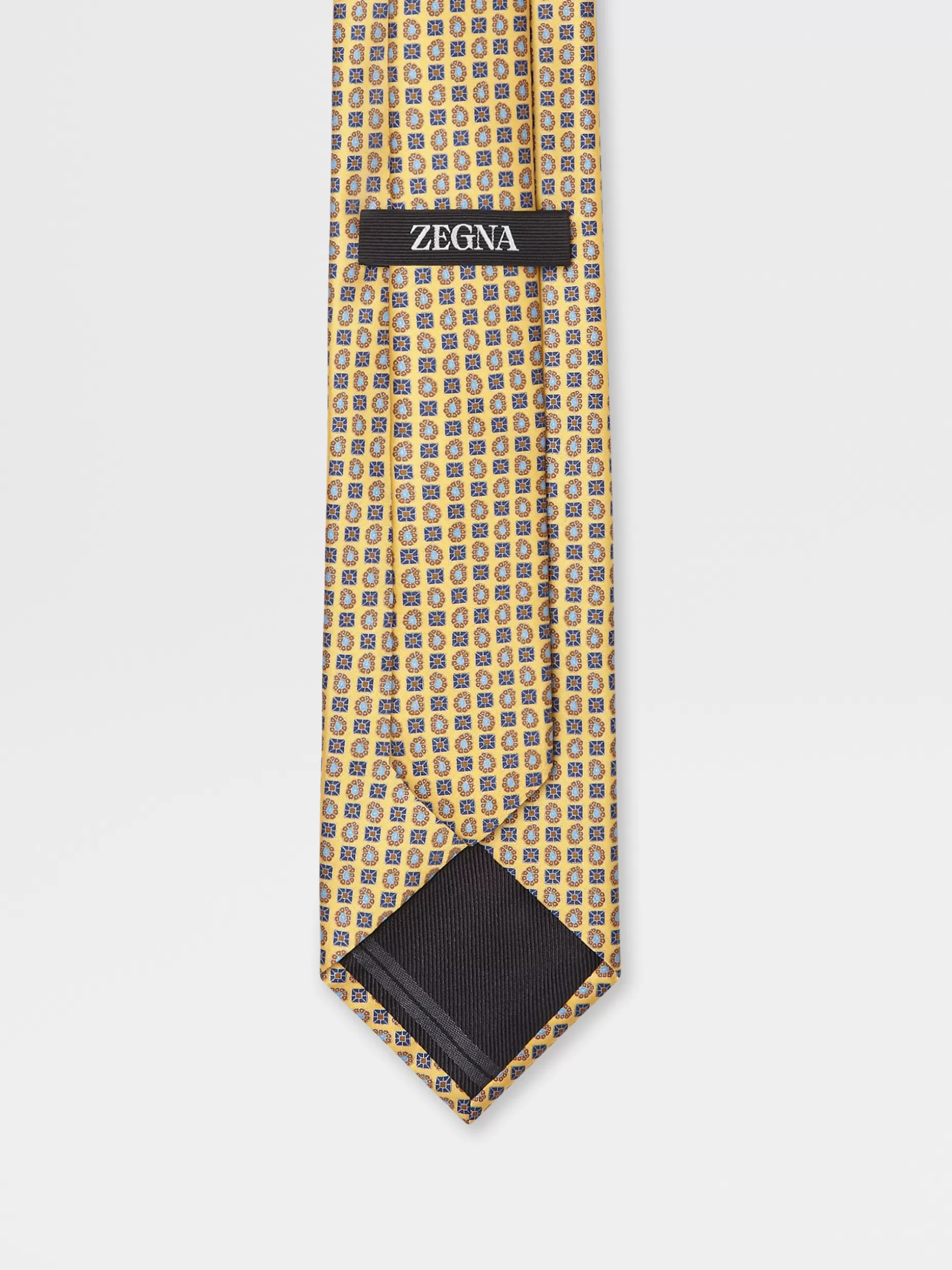 Men ZEGNA Printed Silk Tie