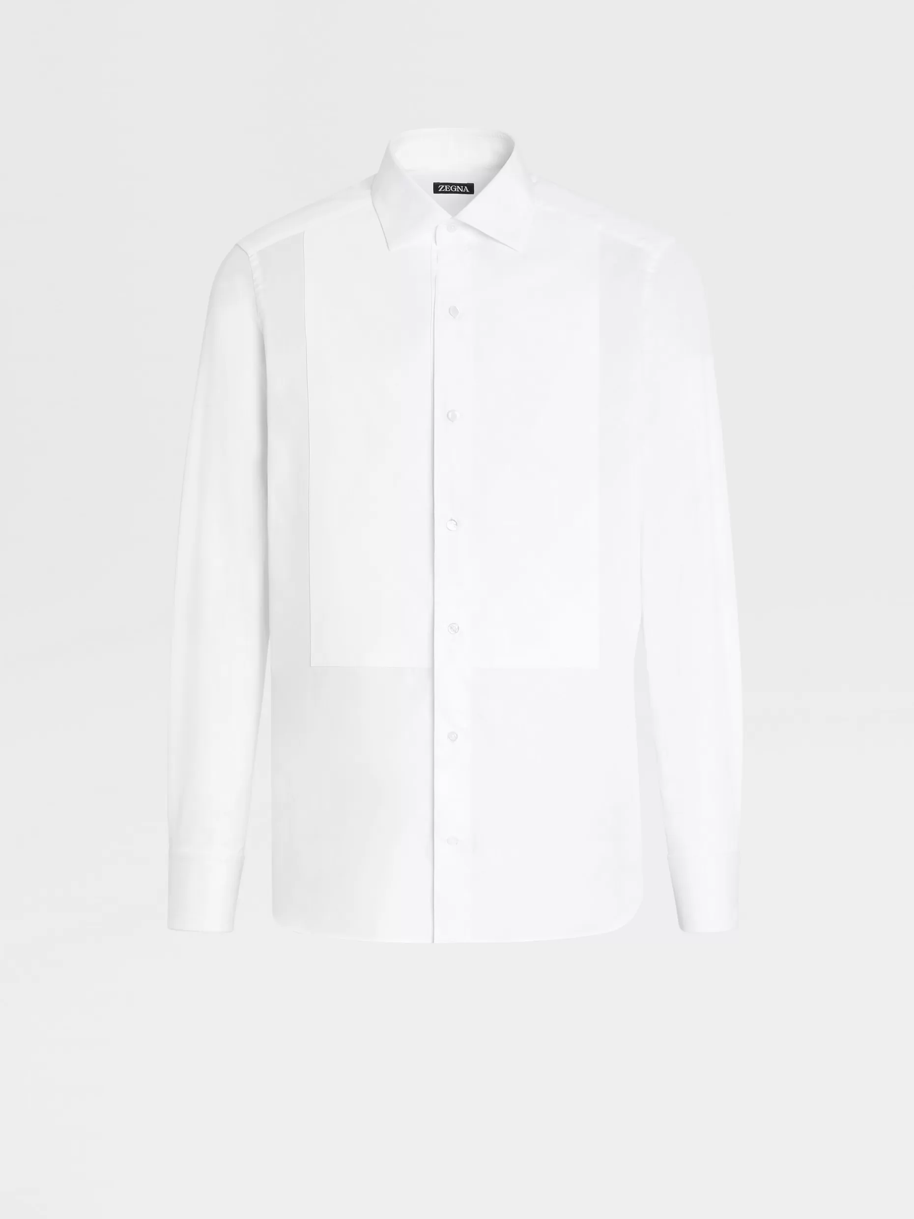 Men ZEGNA Pure Cotton Long-Sleeve Evening Tailoring Shirt