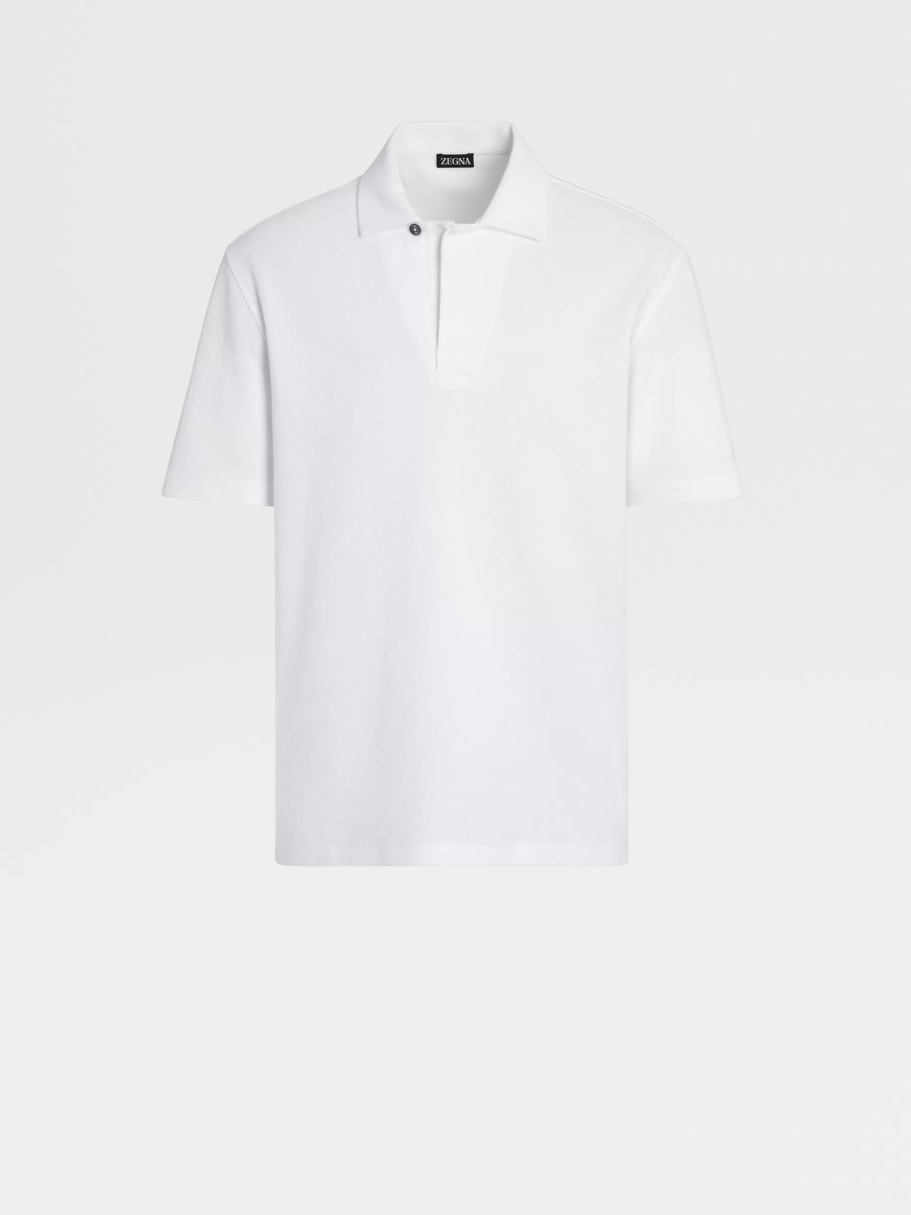 Men ZEGNA Pure Cotton Short-Sleeve Polo