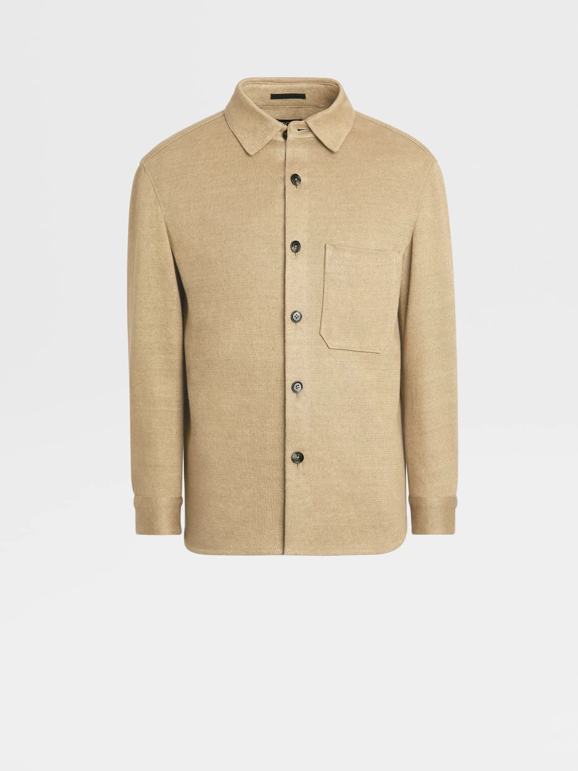 Men ZEGNA Pure Linen Overshirt