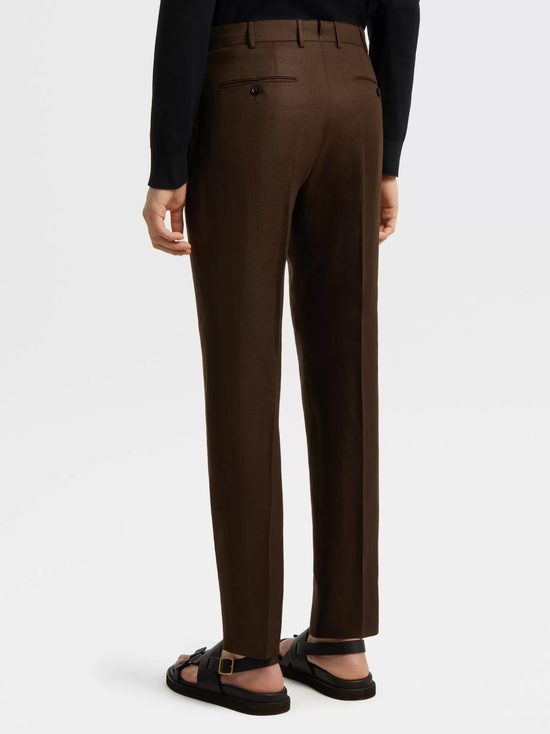 Men ZEGNA Pure Linen Pants