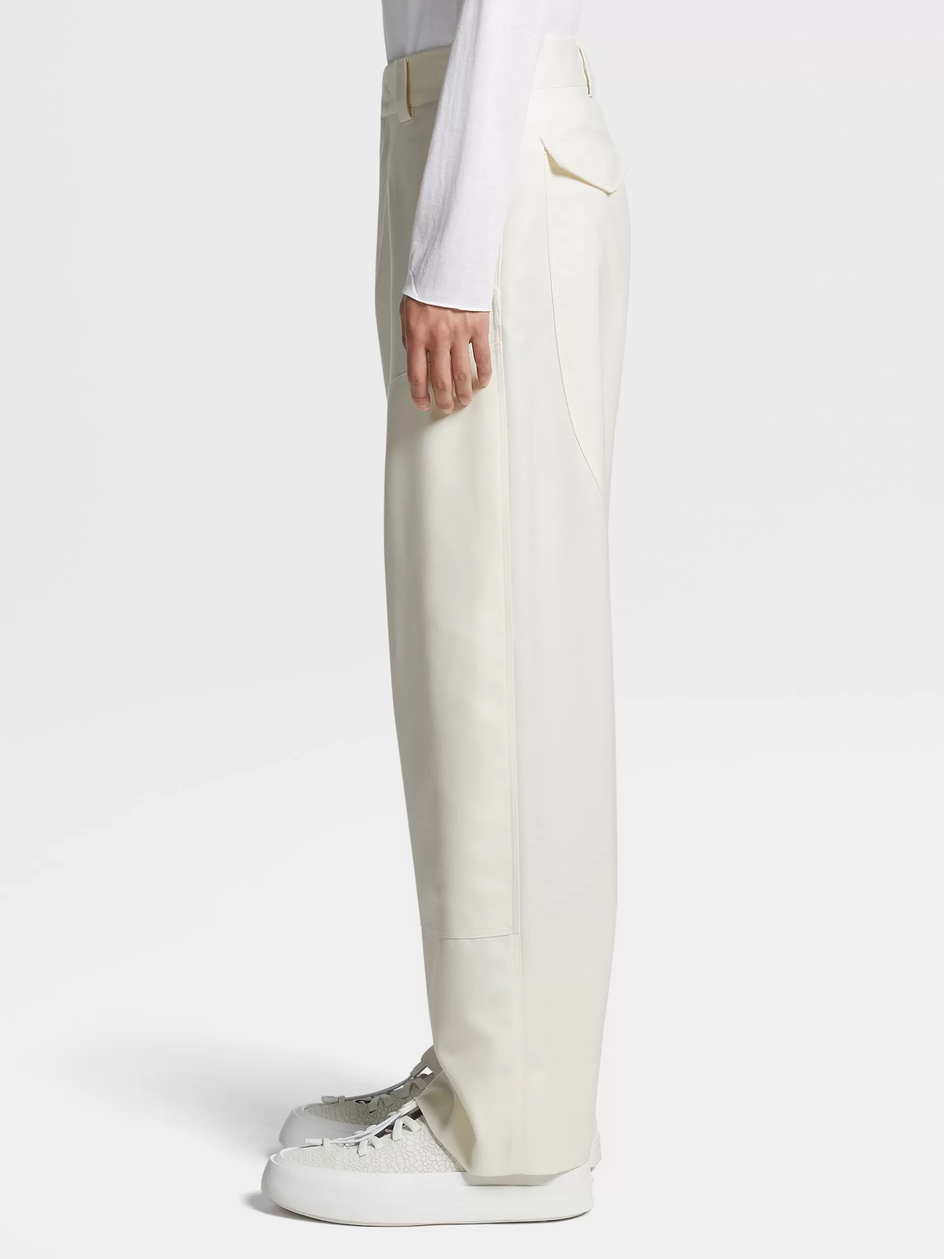 Men ZEGNA Pure Wool Workwear Pants