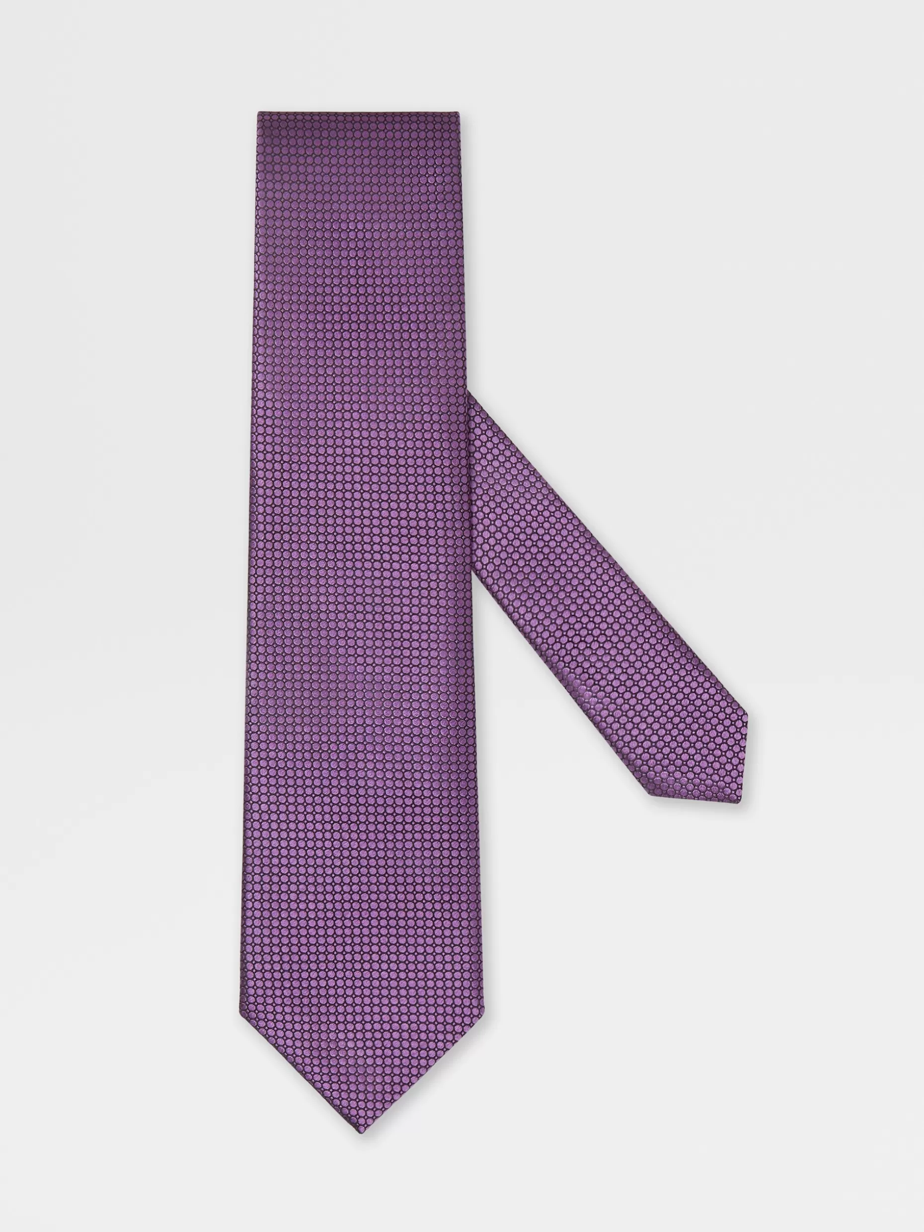 Men ZEGNA Quadri Colorati Silk Tie