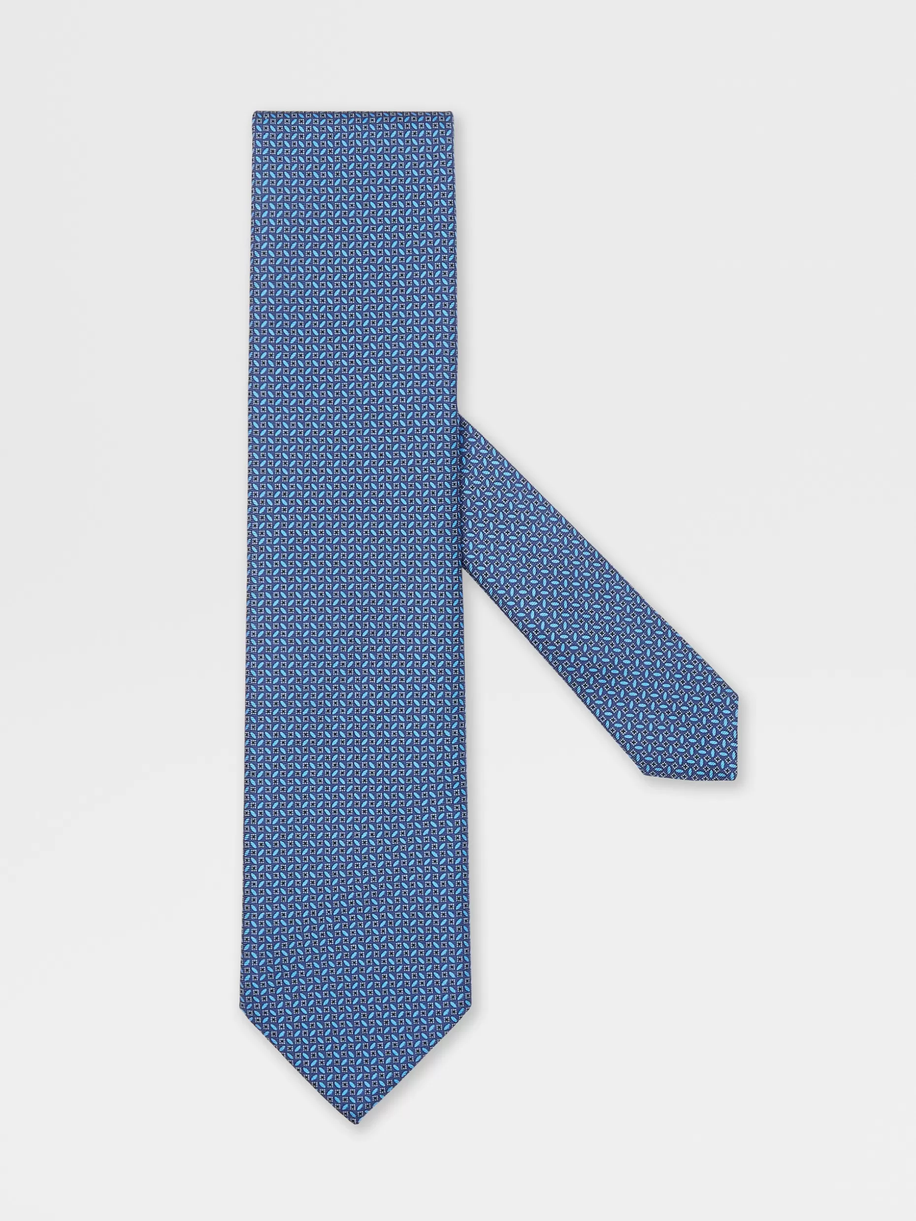 Men ZEGNA Quadri Colorati Silk Tie