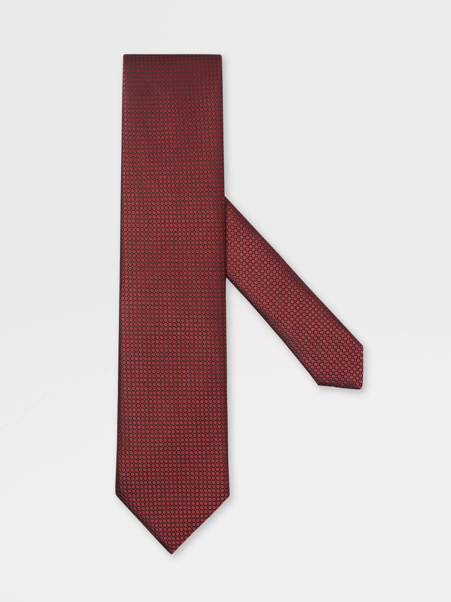 Men ZEGNA Quadri Colorati Silk Tie