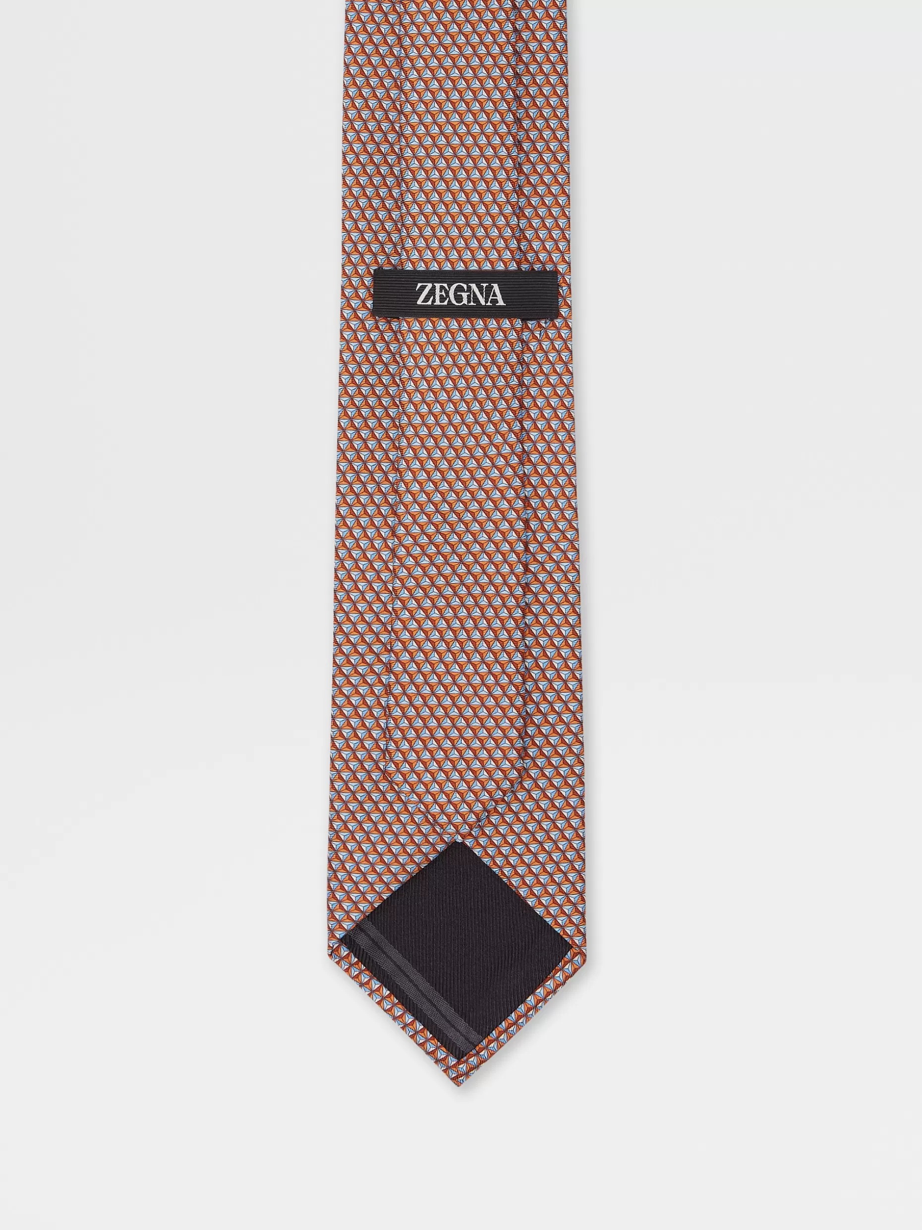 Men ZEGNA Quadri Colorati Silk Tie