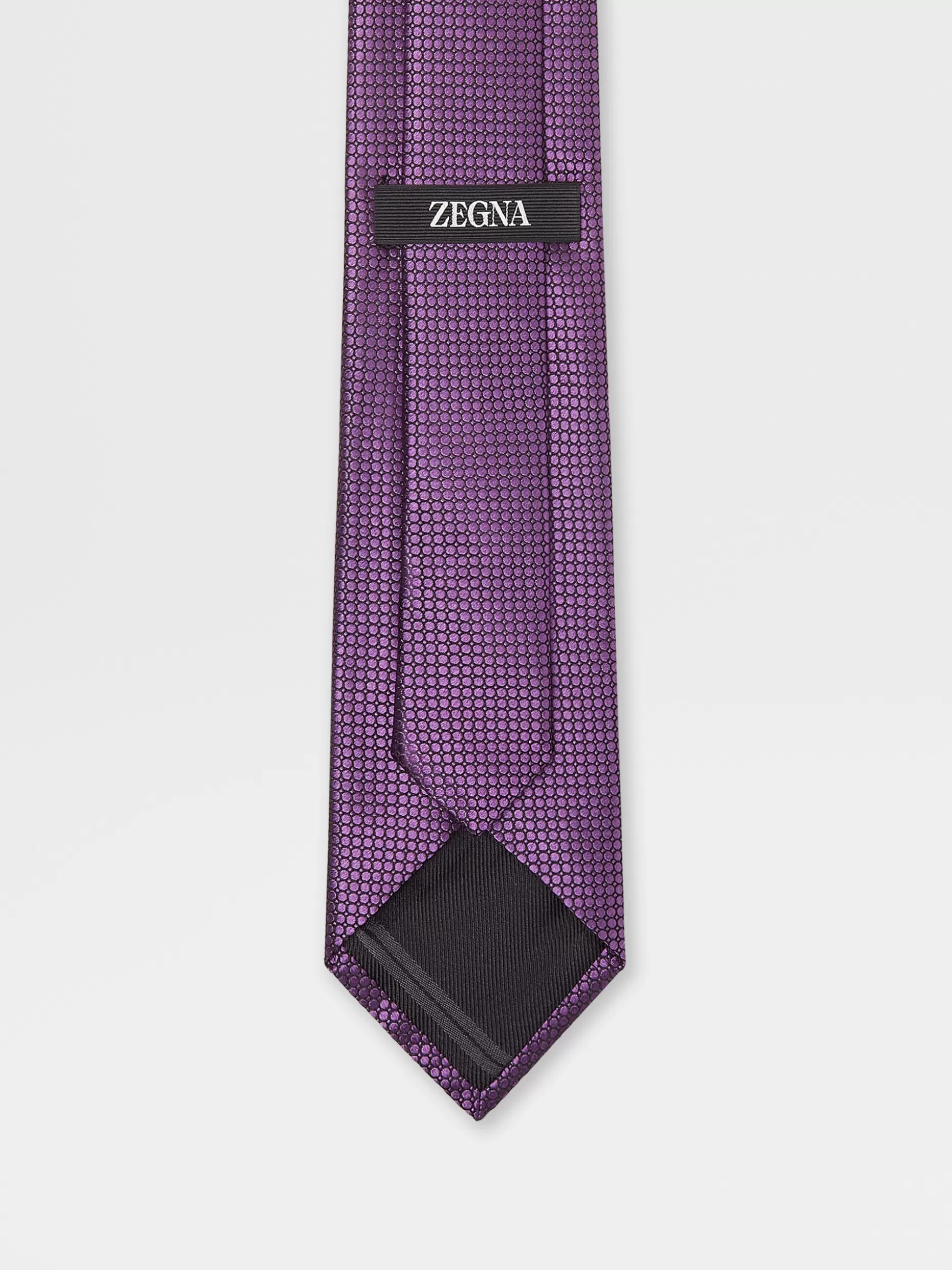 Men ZEGNA Quadri Colorati Silk Tie