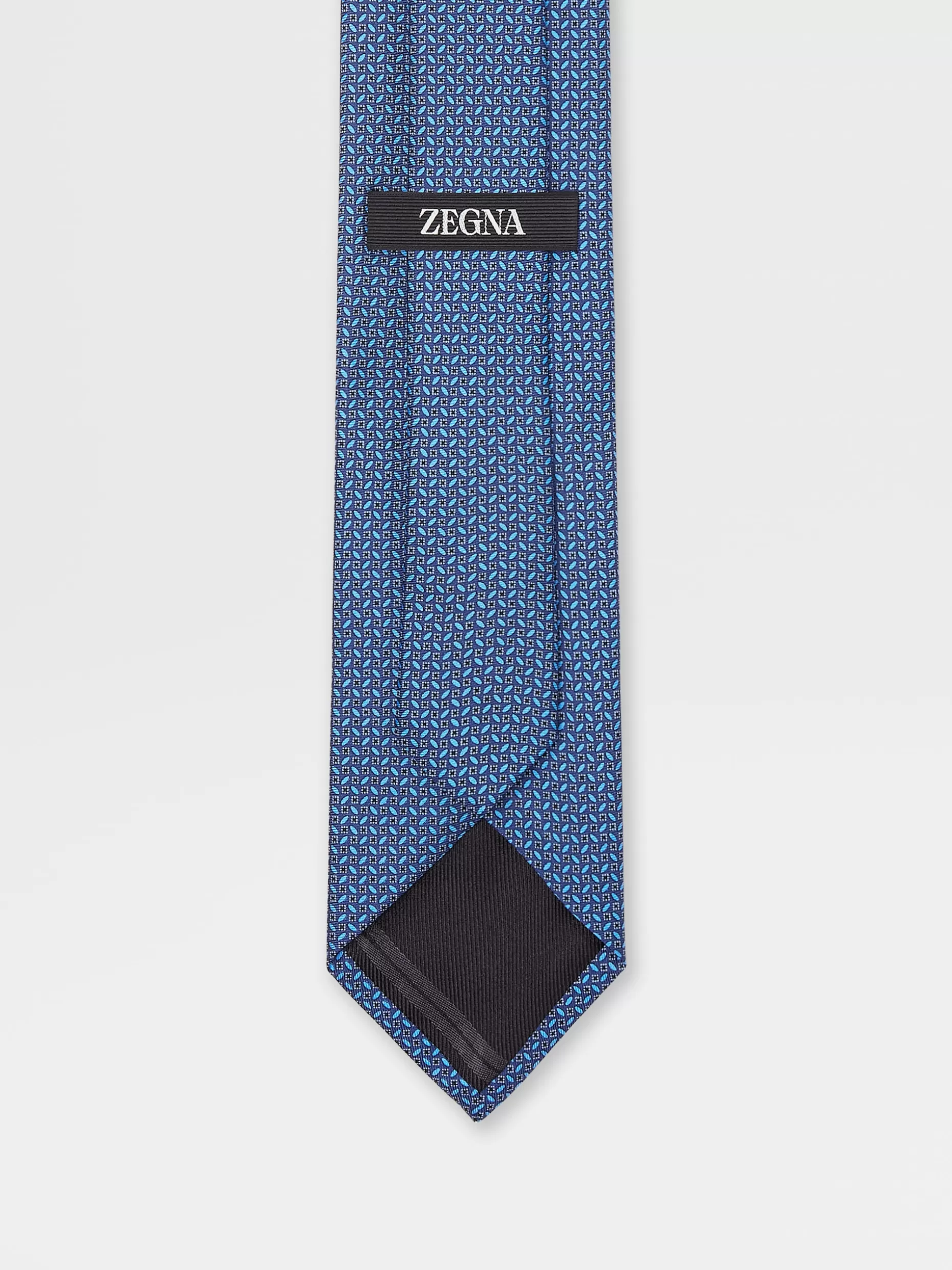 Men ZEGNA Quadri Colorati Silk Tie