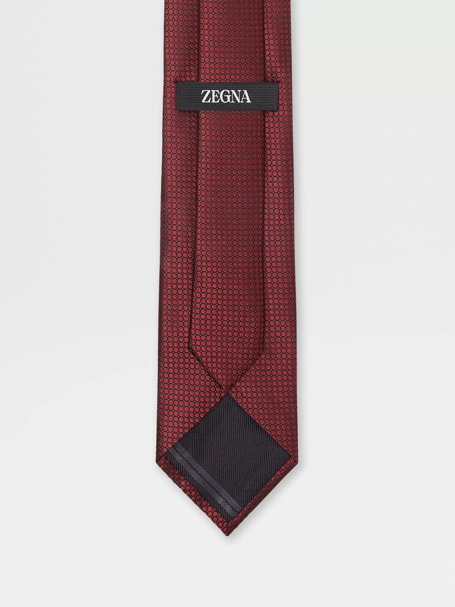 Men ZEGNA Quadri Colorati Silk Tie