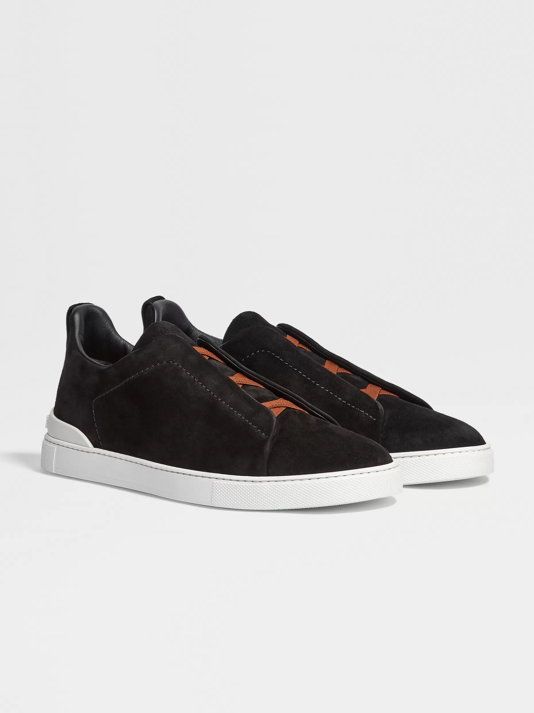 Men ZEGNA Reversed Suede Triple Stitch™ Low Top Sneakers