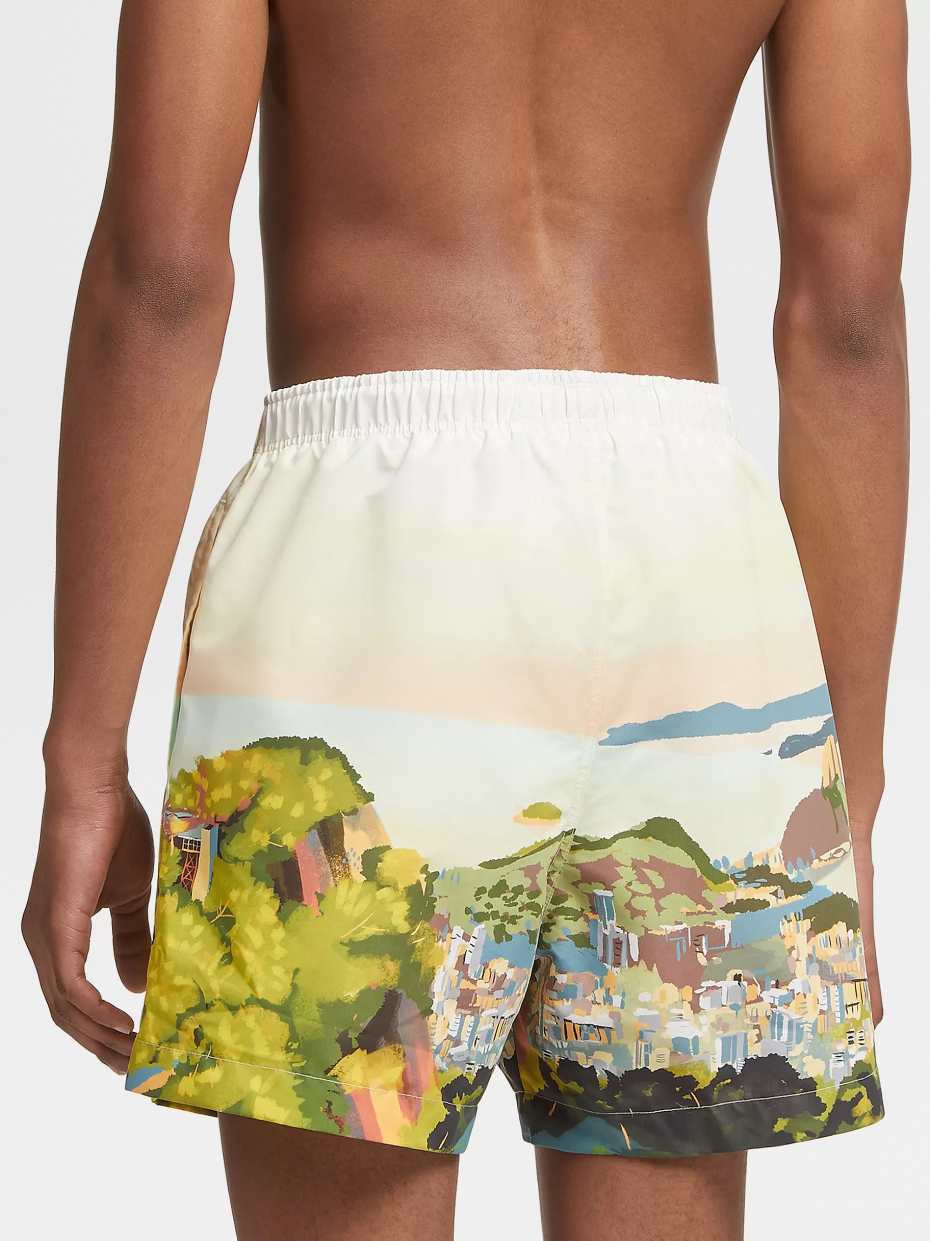 Men ZEGNA Rio De Janeiro Watercolor Swim Boxers
