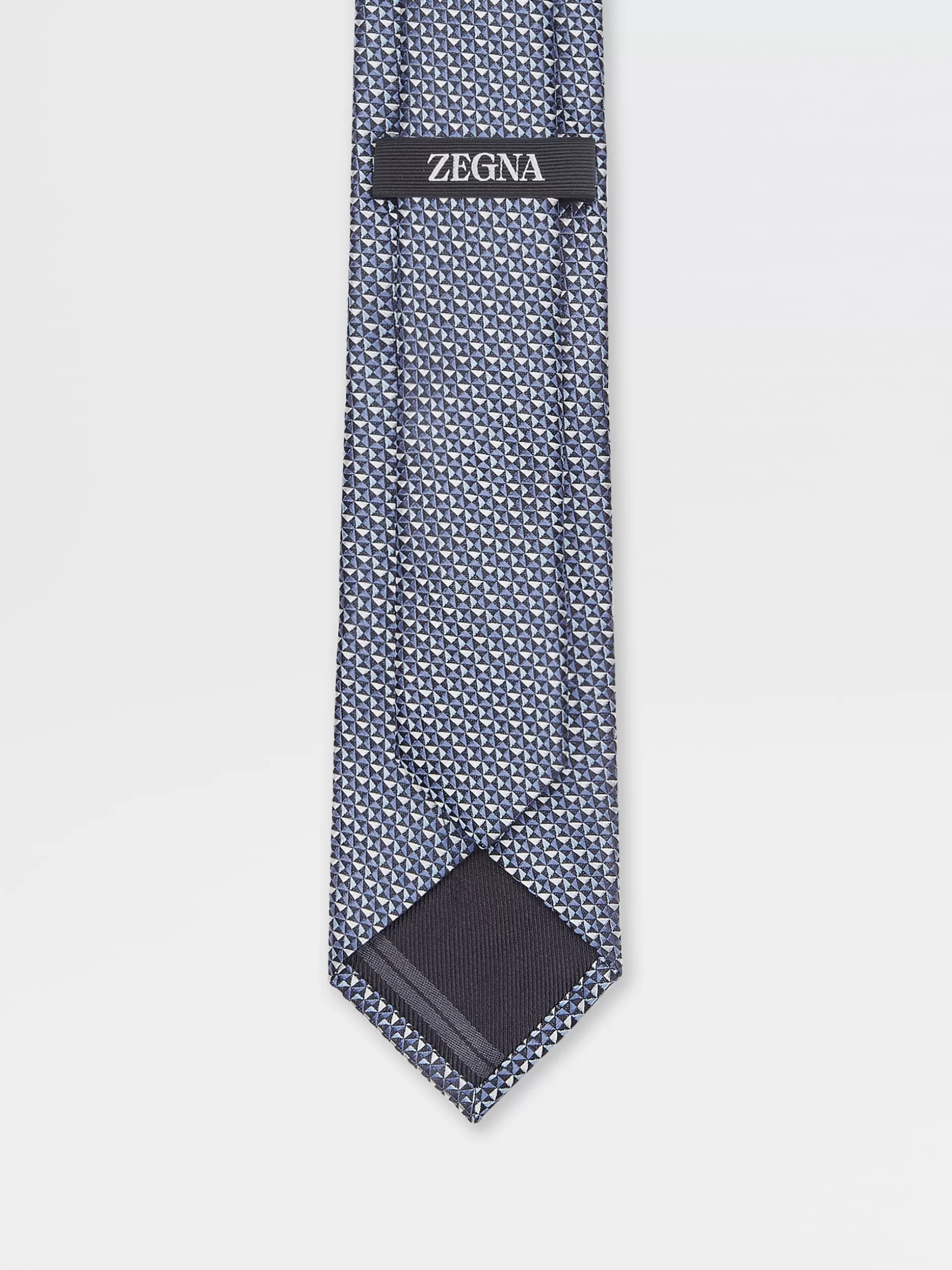 Men ZEGNA Silk Macroarmature Tie