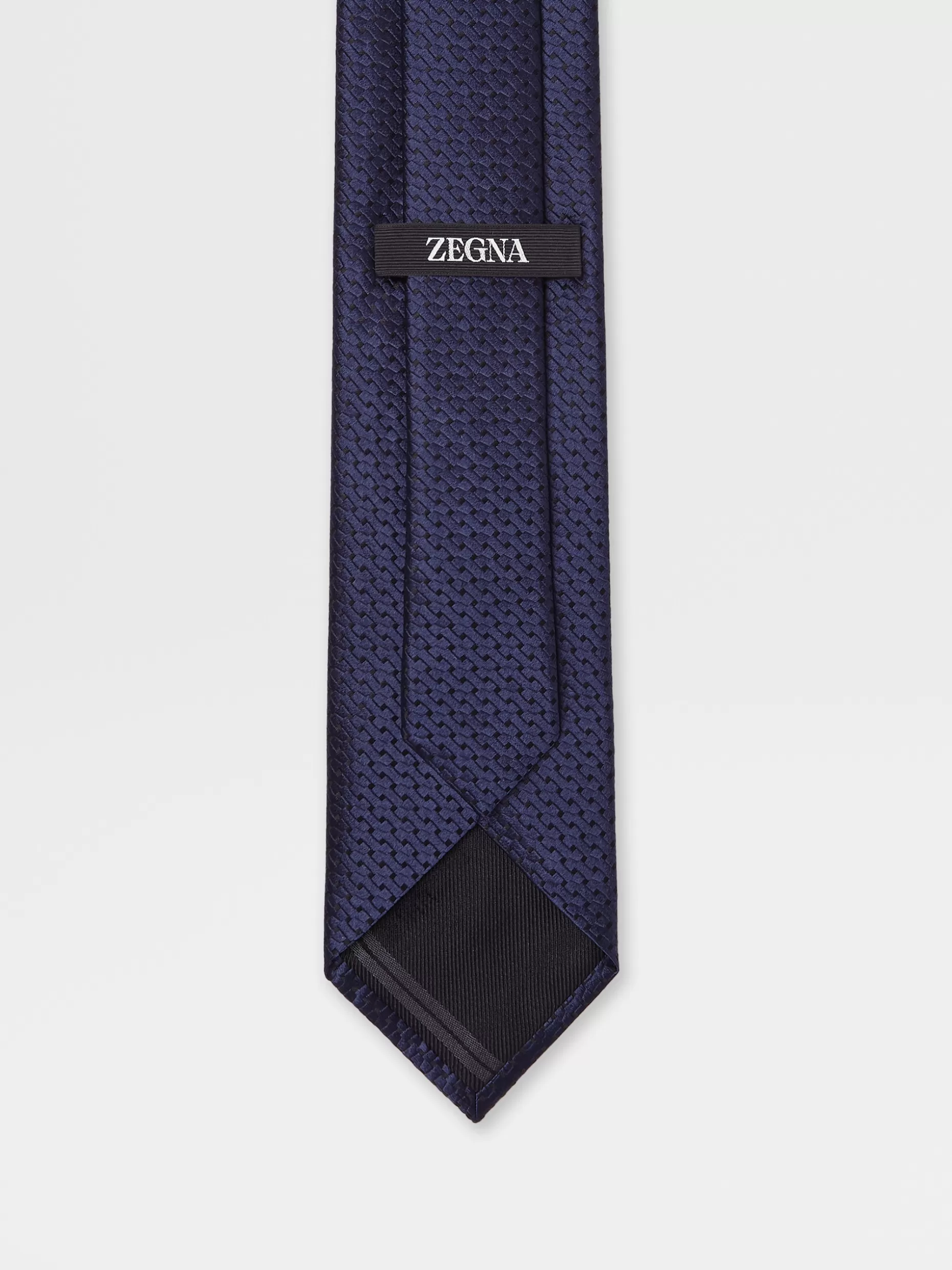 Men ZEGNA Silk Macroarmature Tie