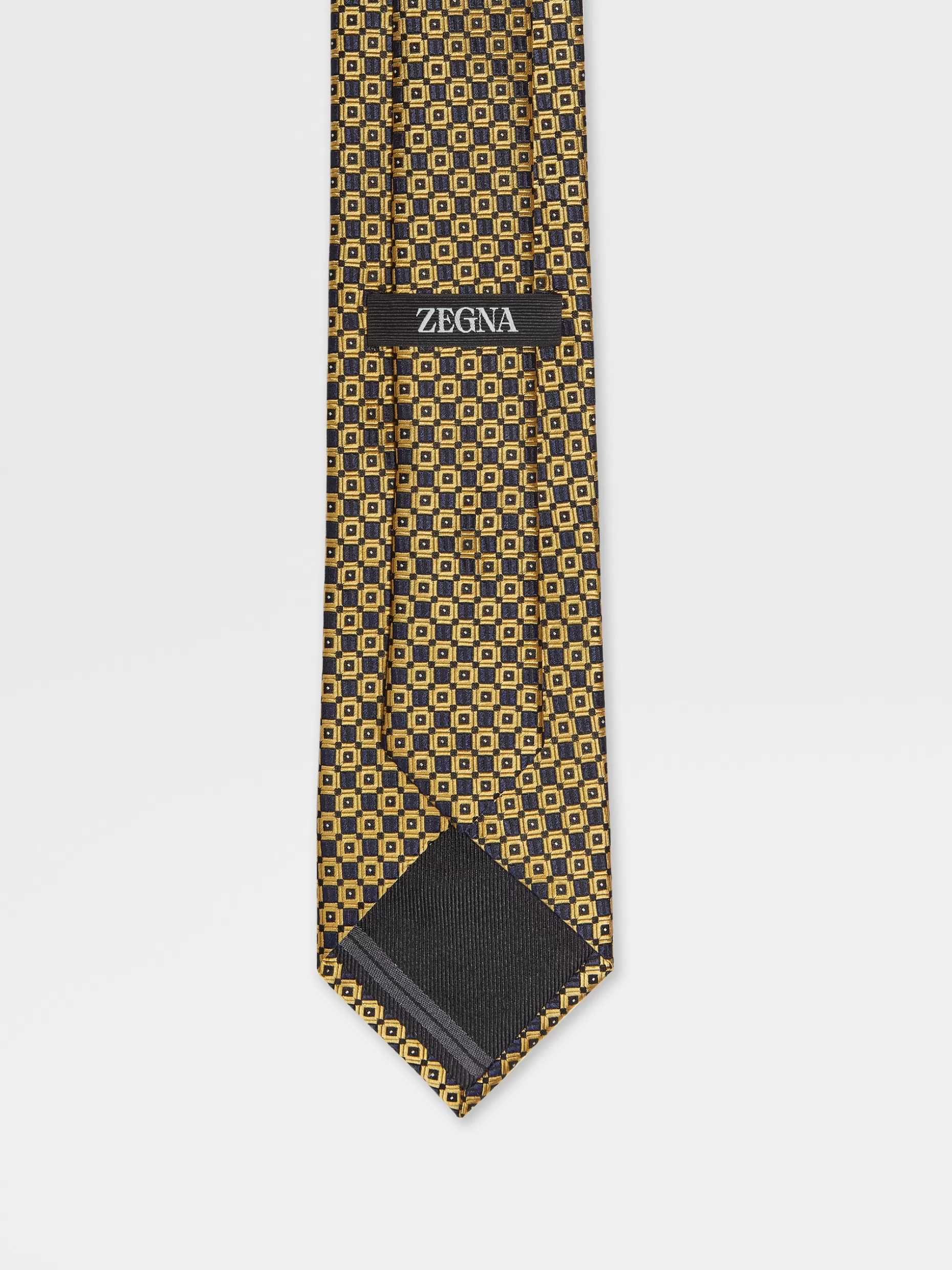 Men ZEGNA Silk Macroarmature Tie